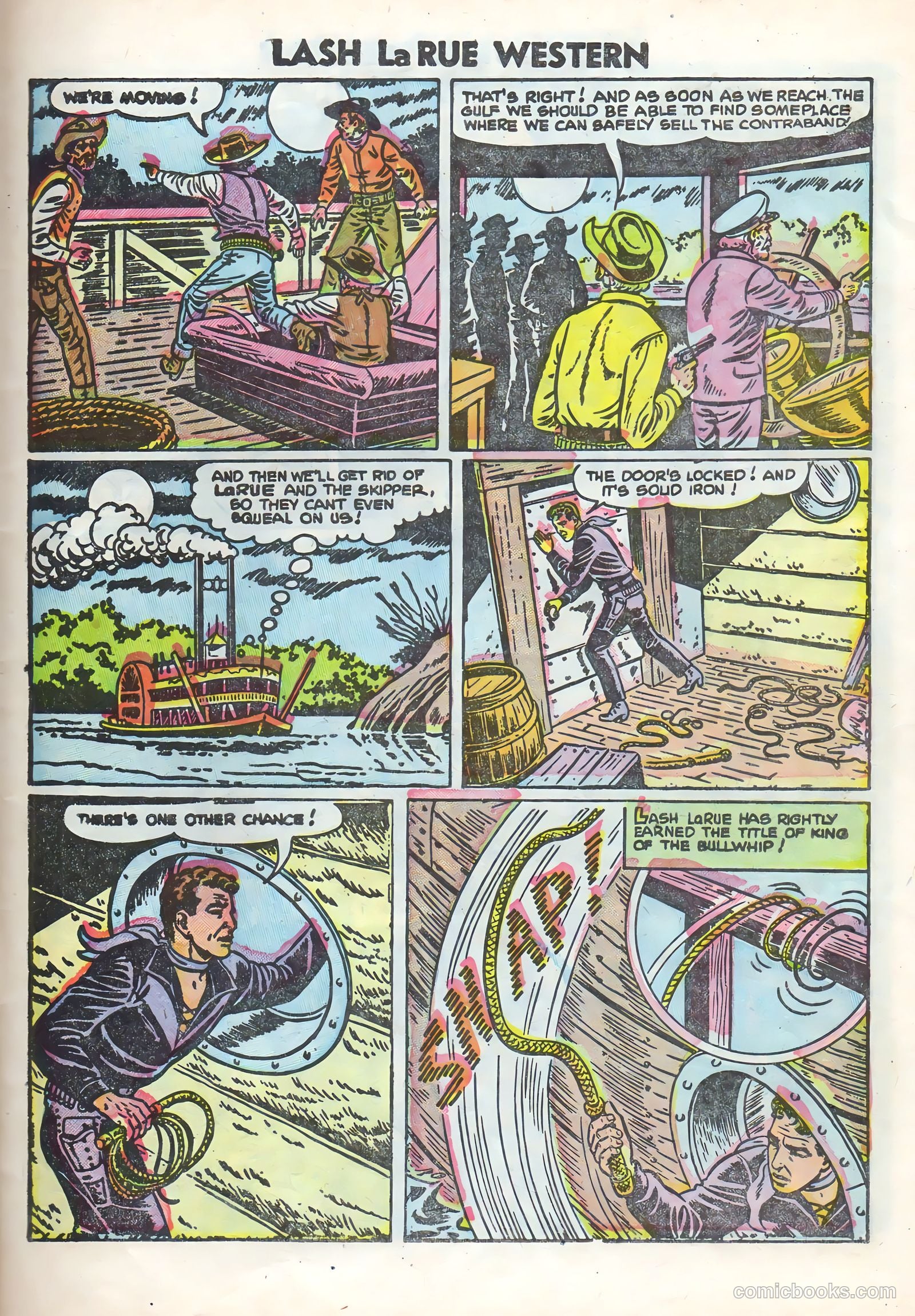Lash Larue Western #58 (1955) — page 27 of 36
