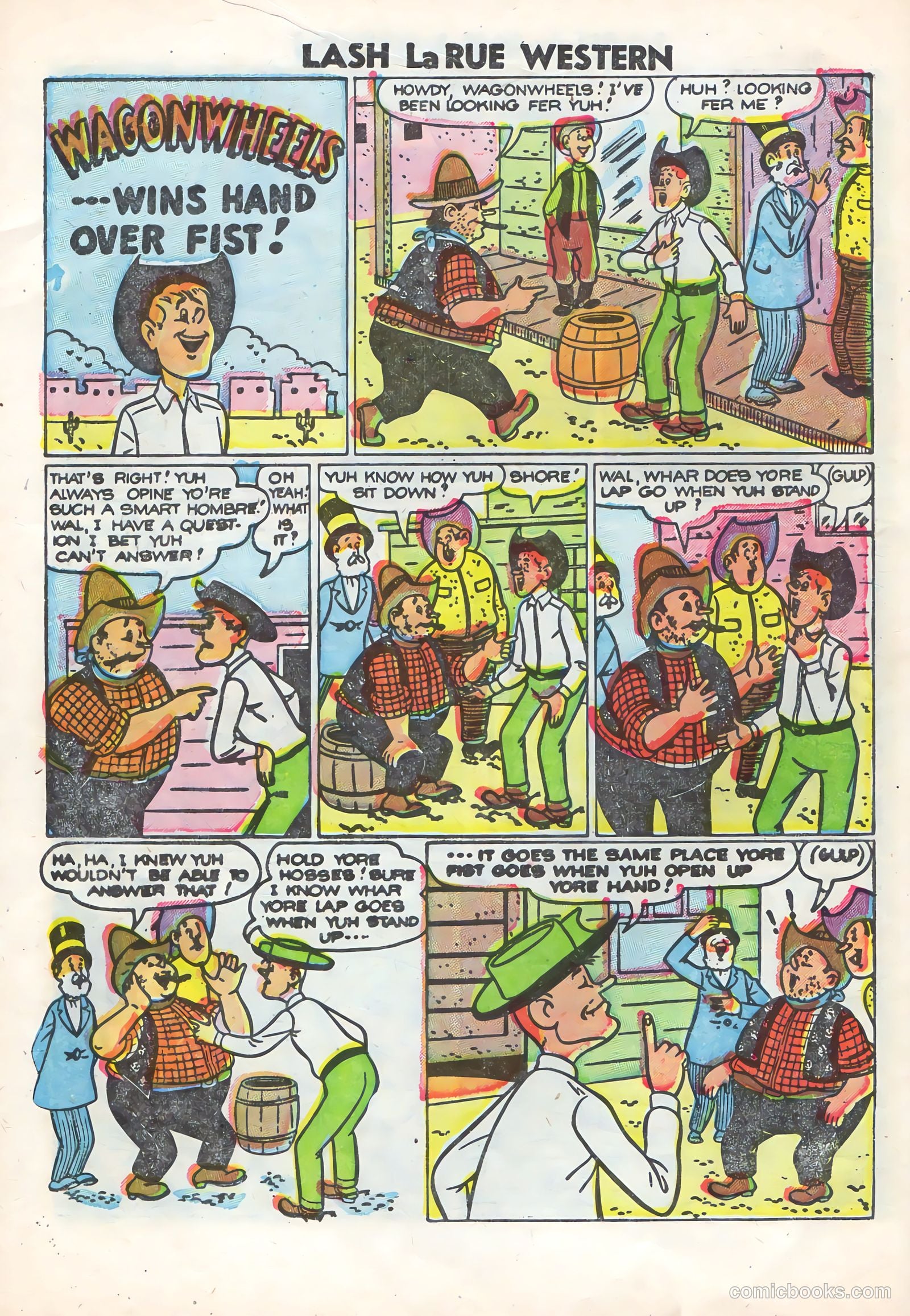 Lash Larue Western #58 (1955) — page 30 of 36