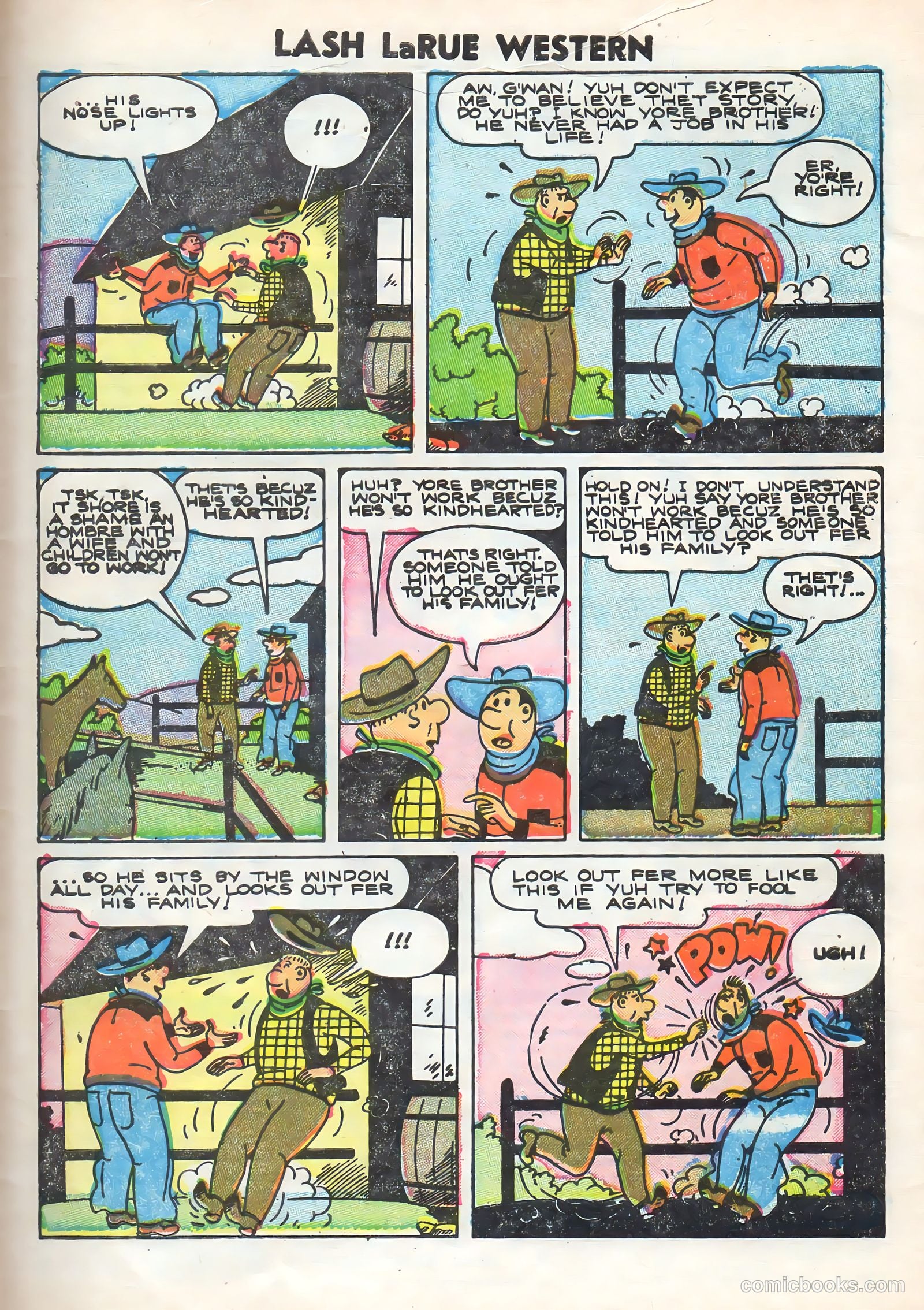 Lash Larue Western #58 (1955) — page 33 of 36