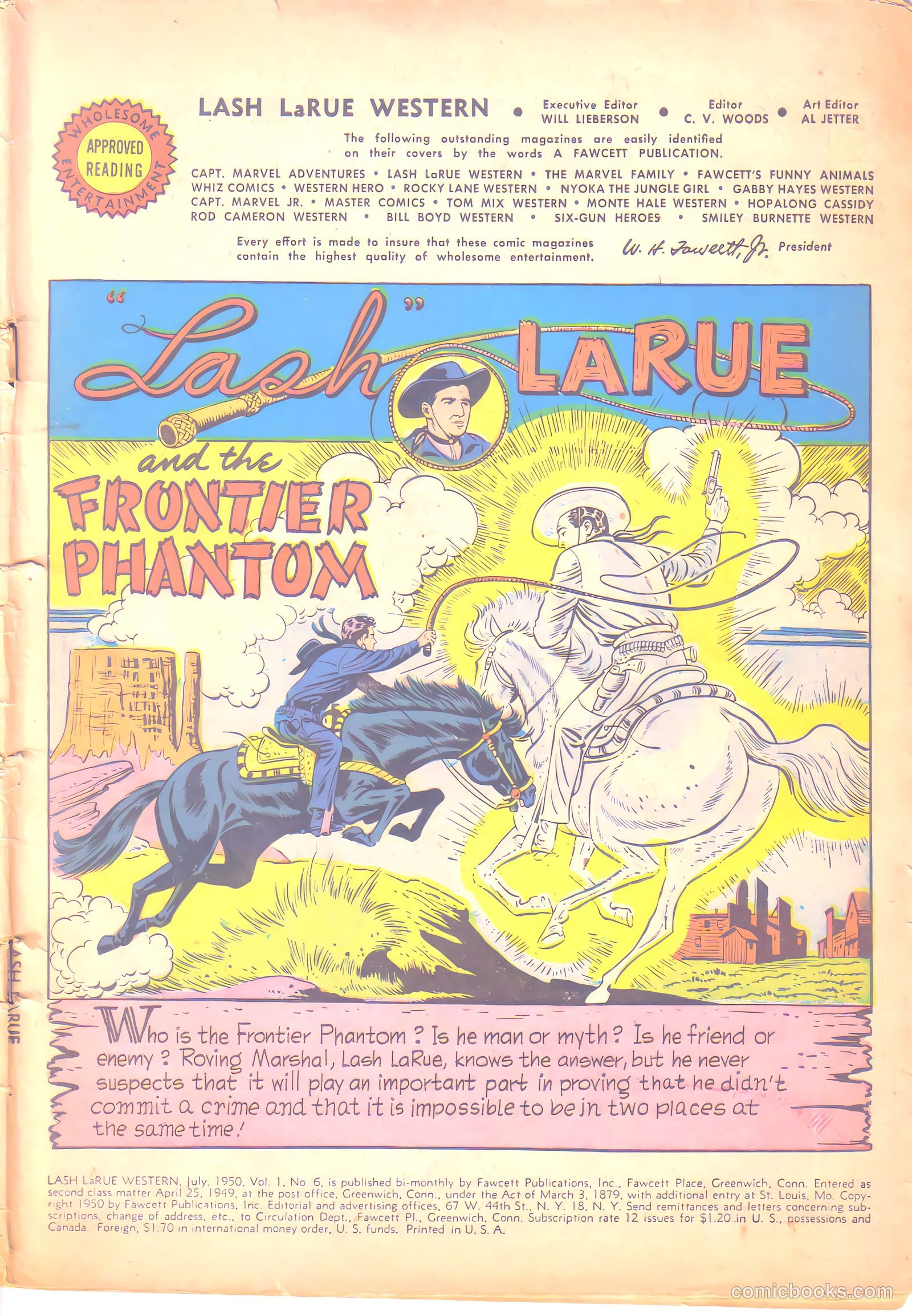 Lash LaRue Western #6 (1950) — page 3 of 36