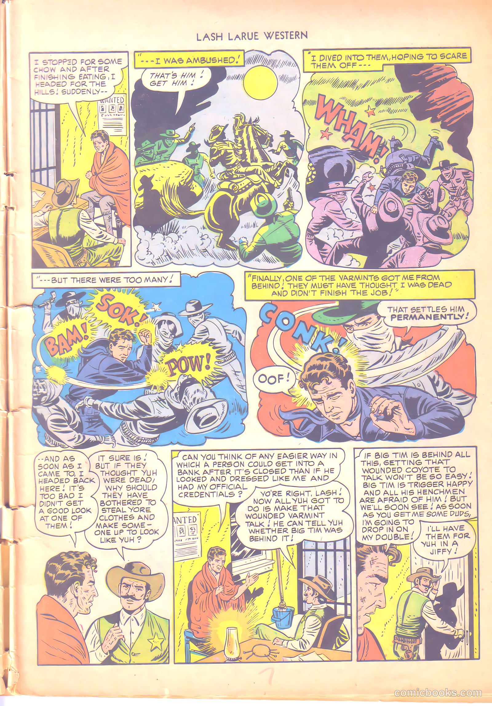 Lash LaRue Western #6 (1950) — page 7 of 36