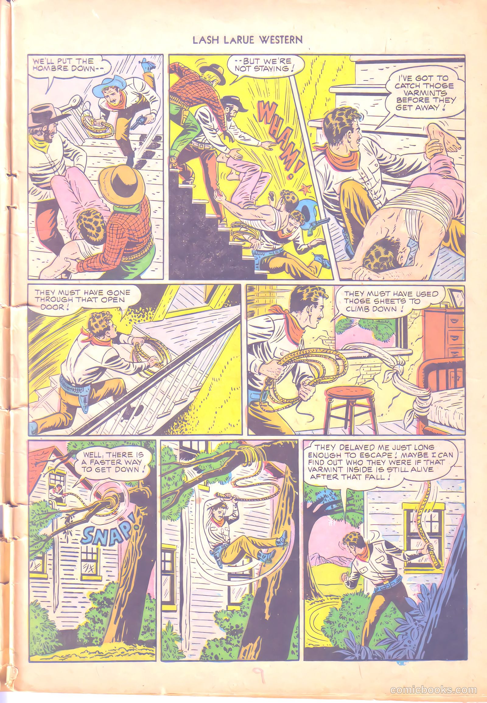 Lash LaRue Western #6 (1950) — page 9 of 36
