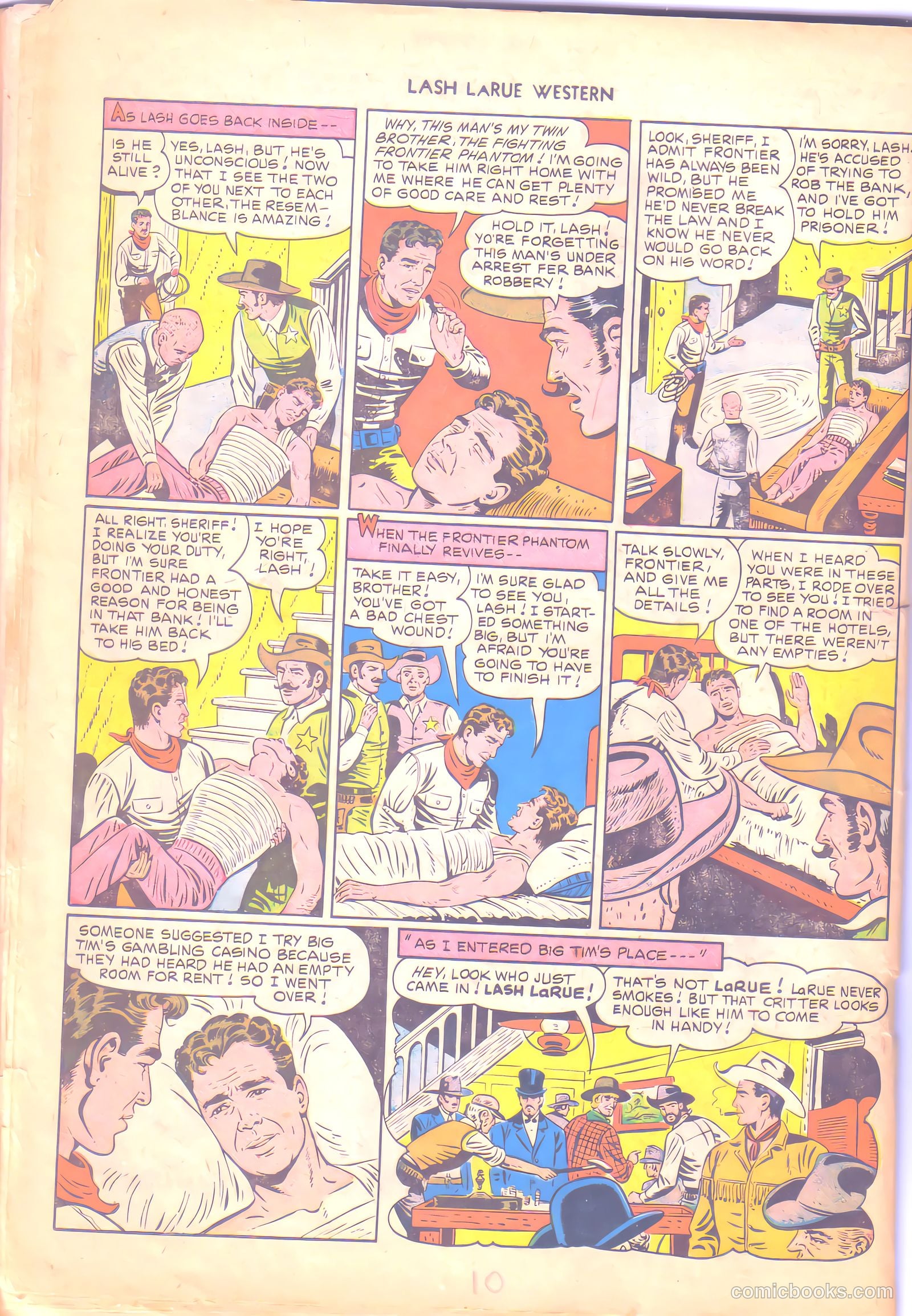 Lash LaRue Western #6 (1950) — page 10 of 36