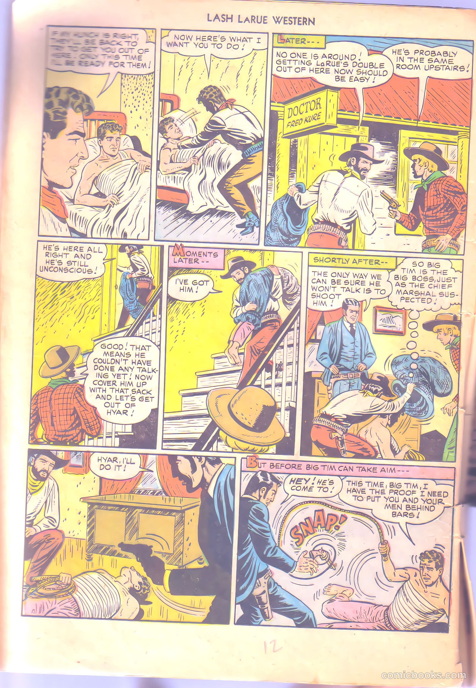 Lash LaRue Western #6 (1950) — page 12 of 36