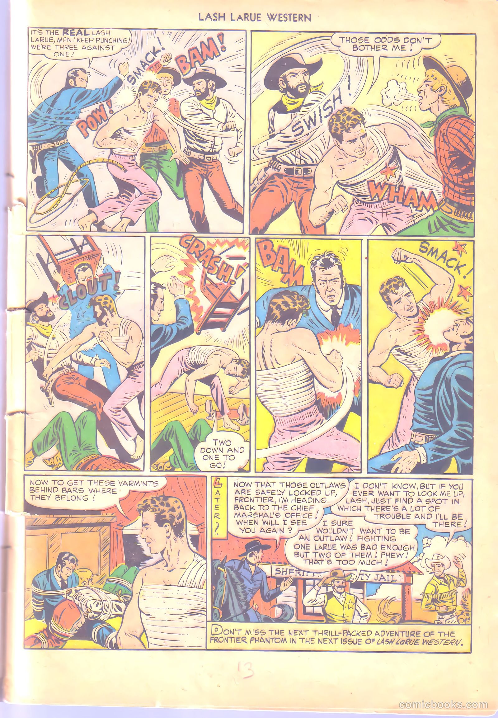 Lash LaRue Western #6 (1950) — page 13 of 36