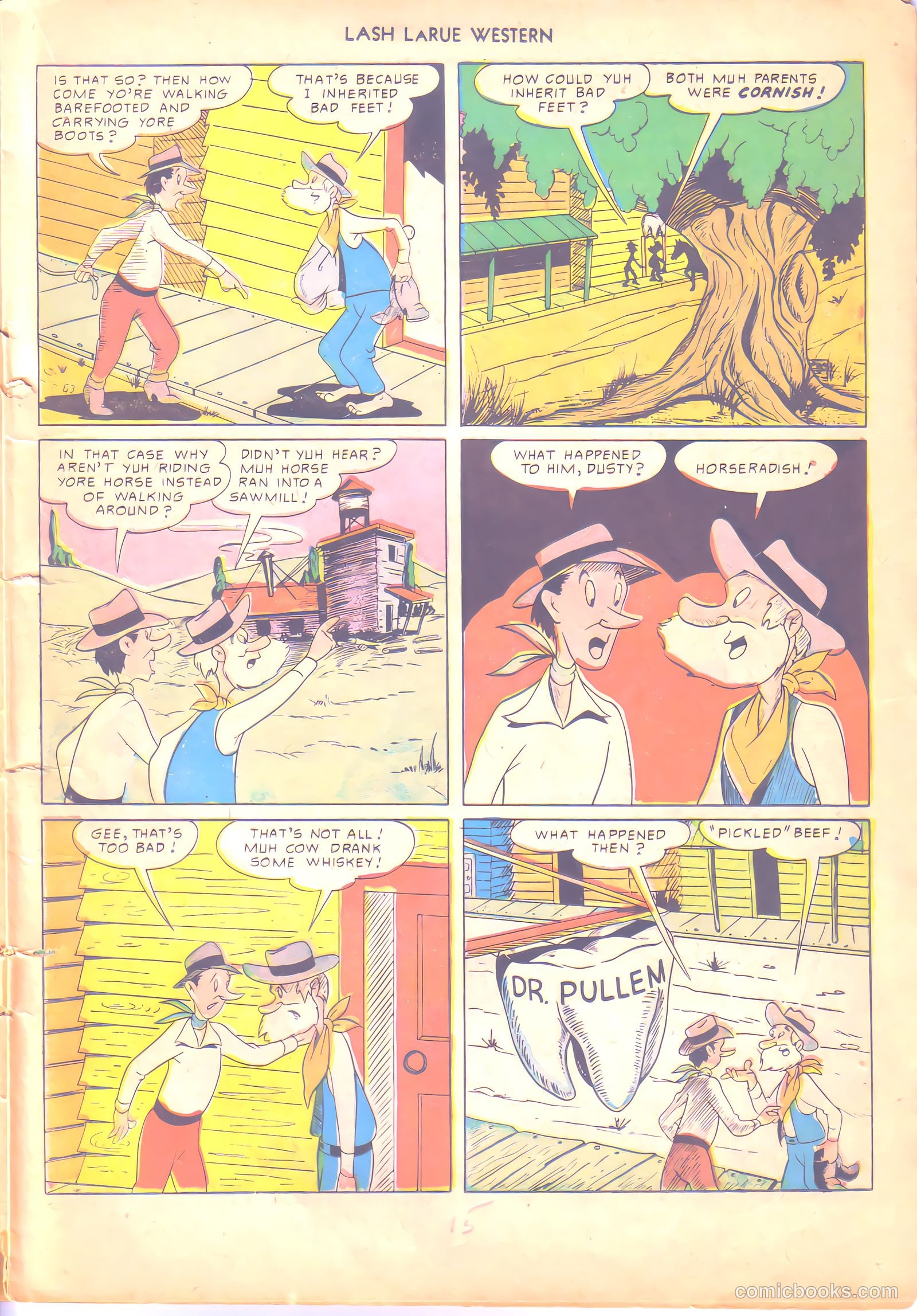 Lash LaRue Western #6 (1950) — page 15 of 36