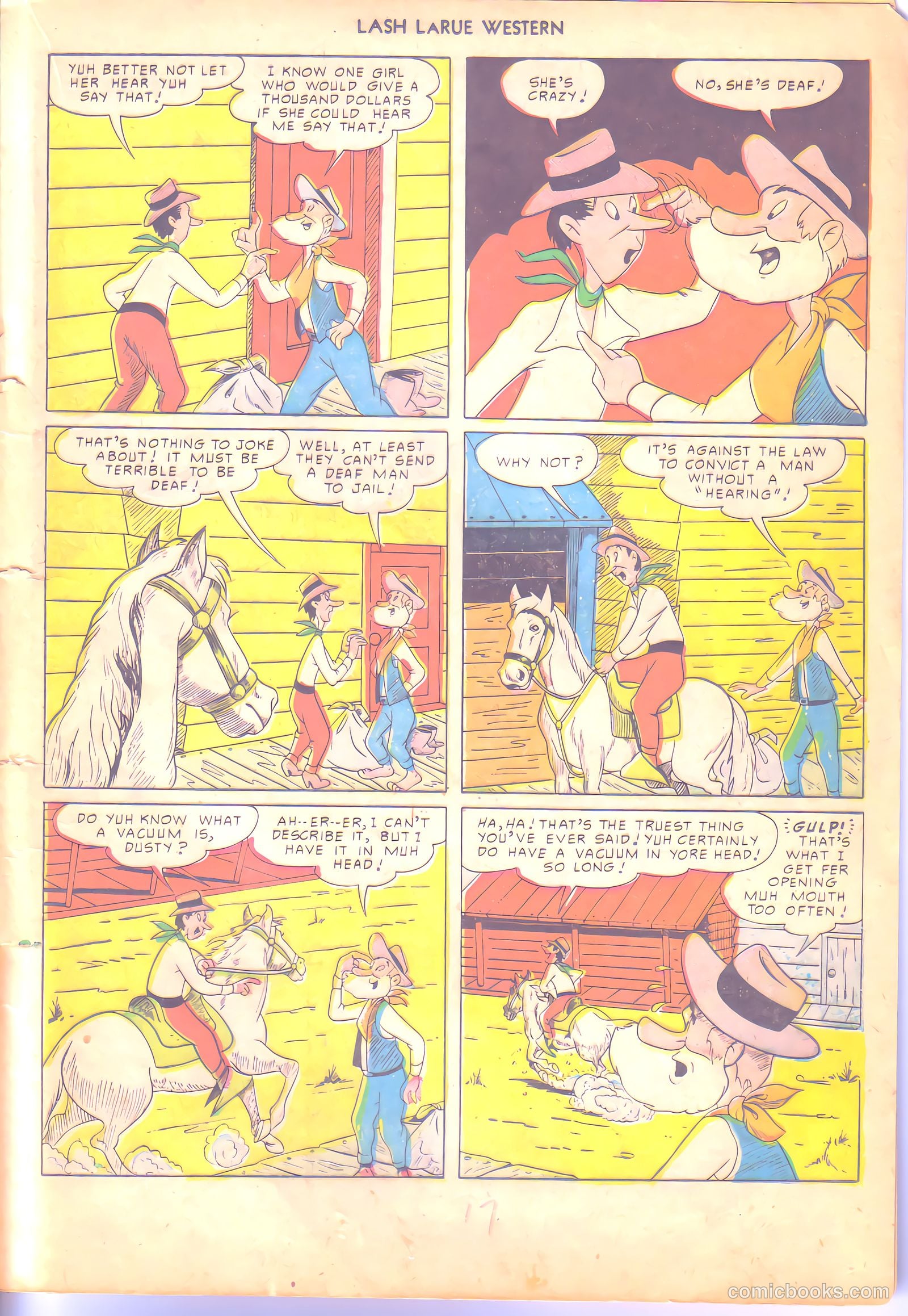 Lash LaRue Western #6 (1950) — page 17 of 36