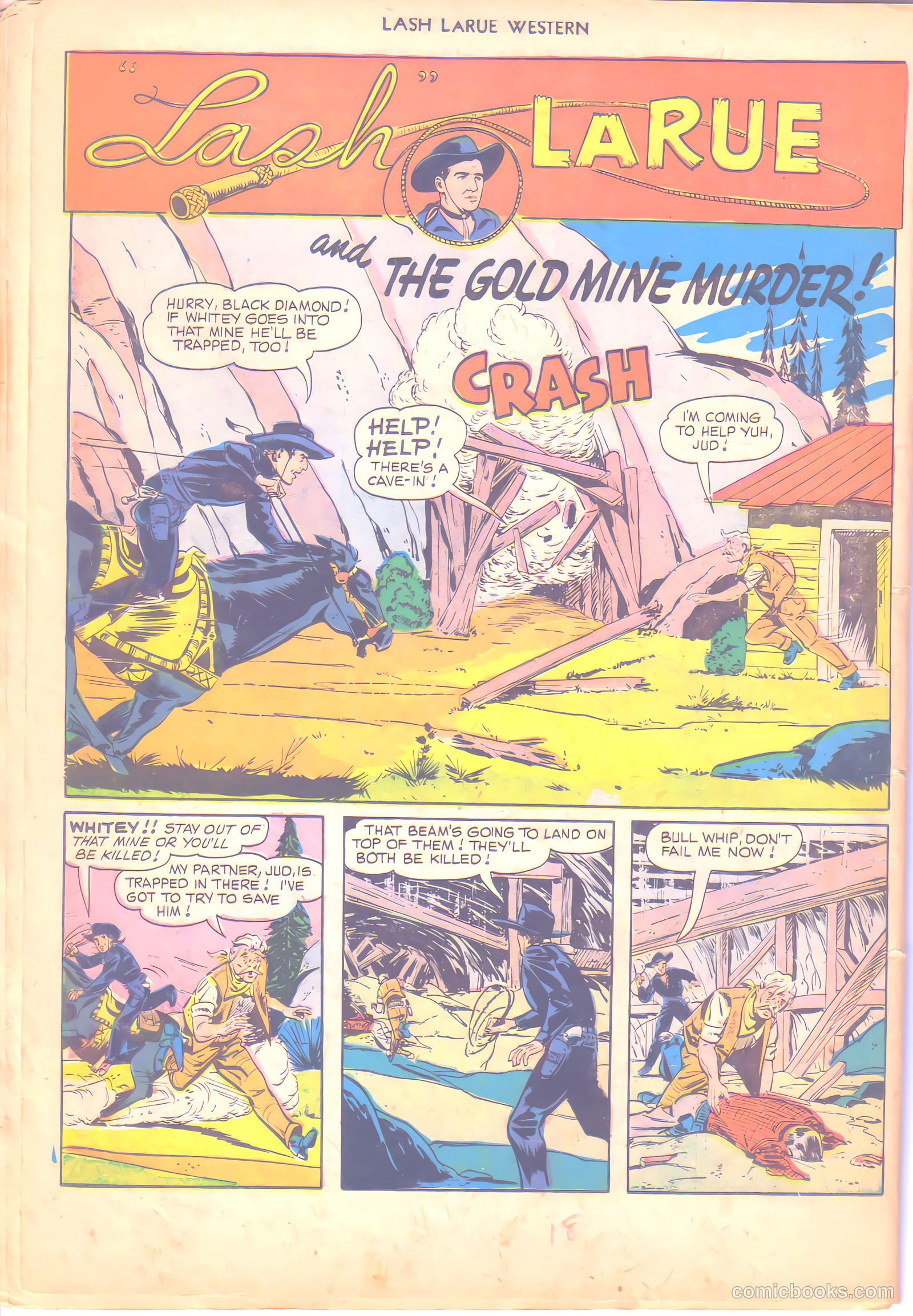 Lash LaRue Western #6 (1950) — page 18 of 36