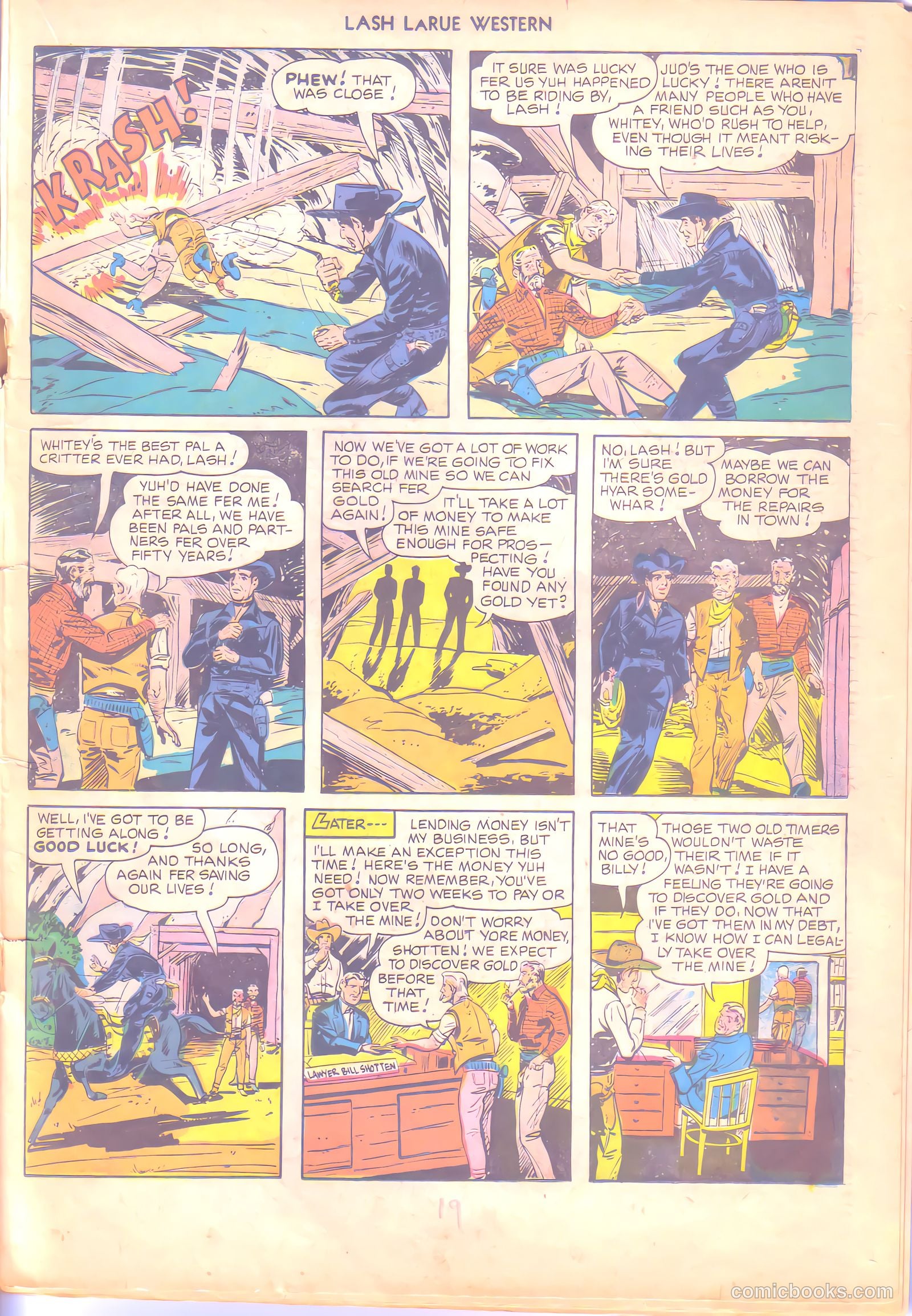 Lash LaRue Western #6 (1950) — page 19 of 36