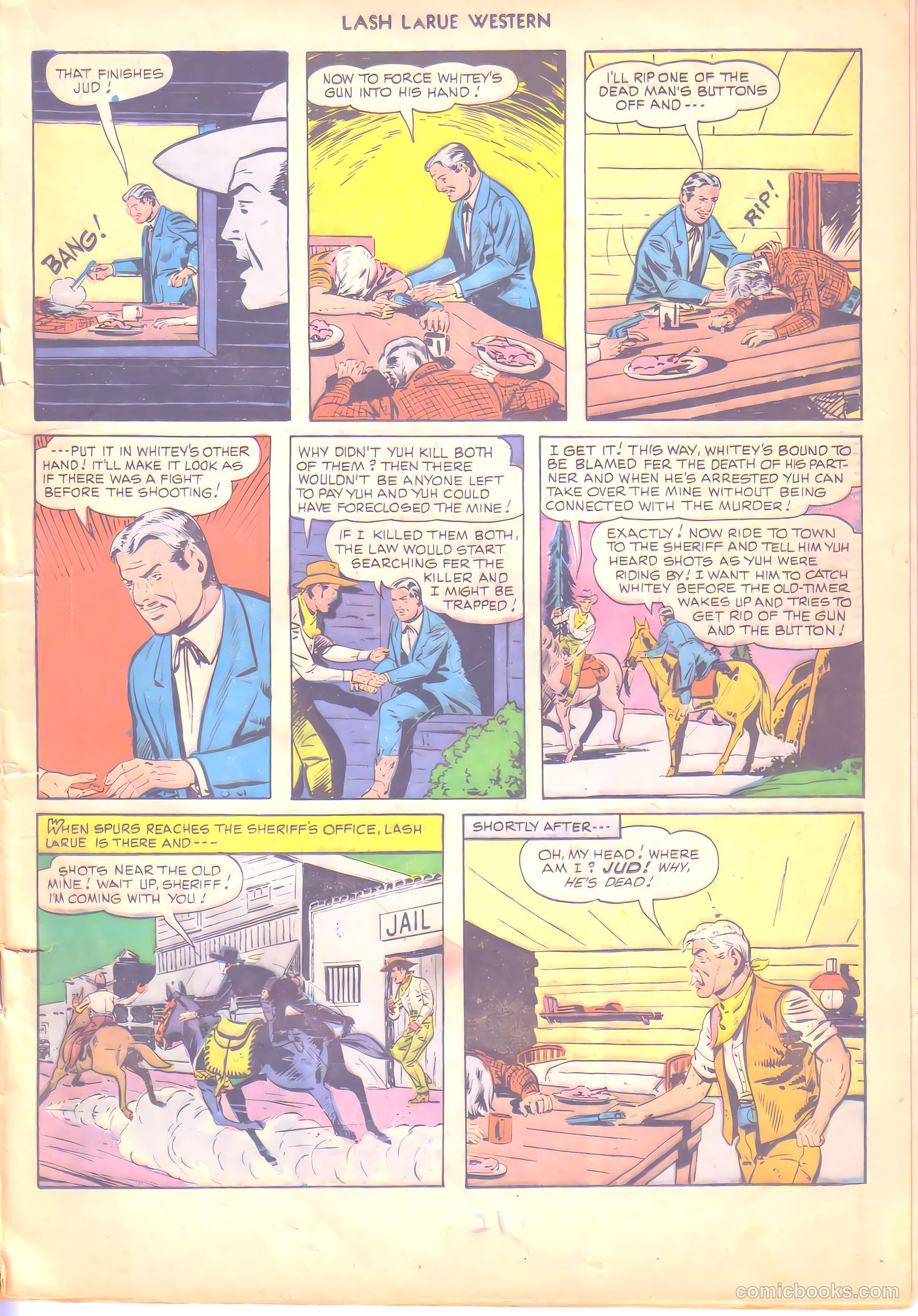 Lash LaRue Western #6 (1950) — page 21 of 36