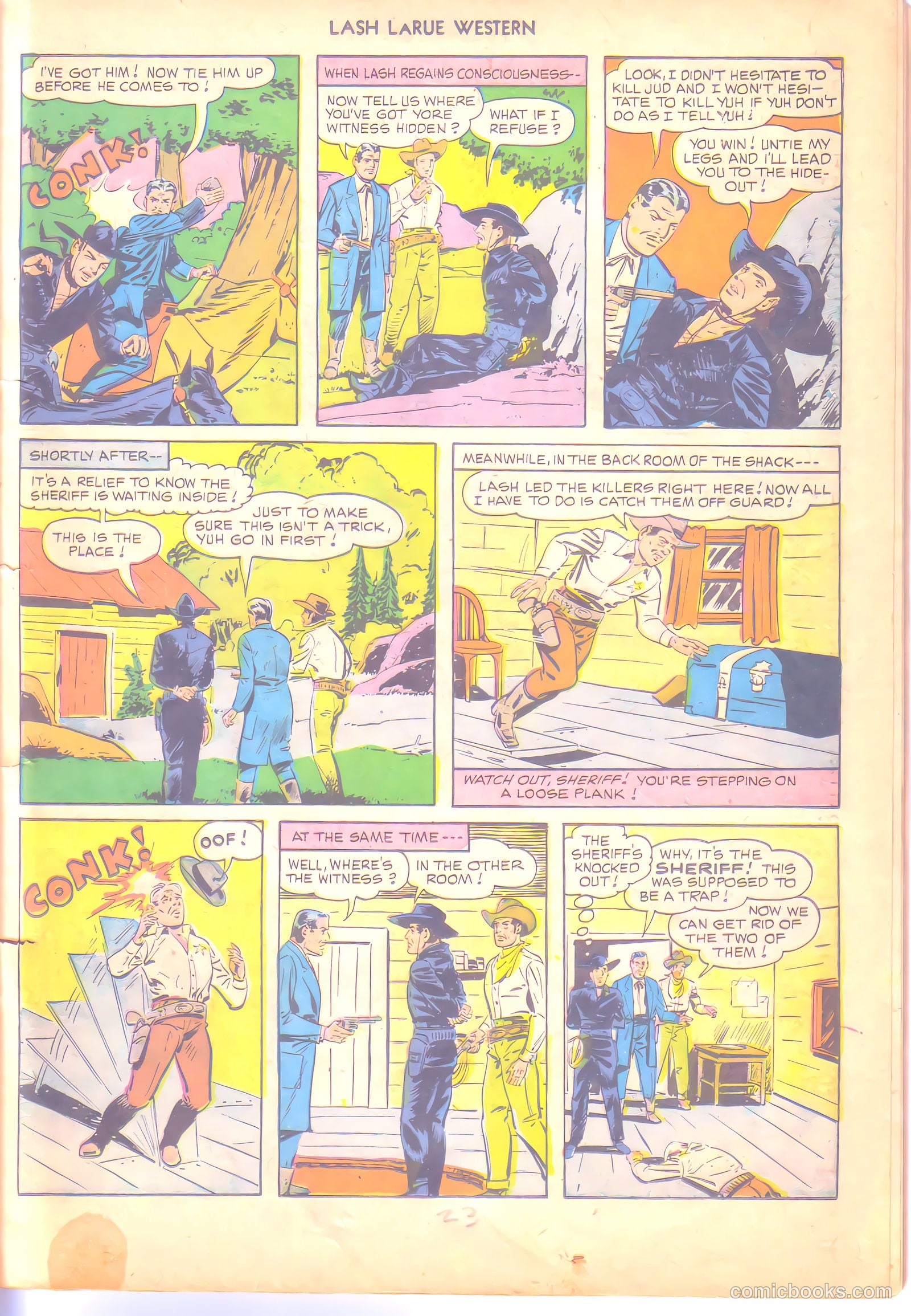Lash LaRue Western #6 (1950) — page 23 of 36