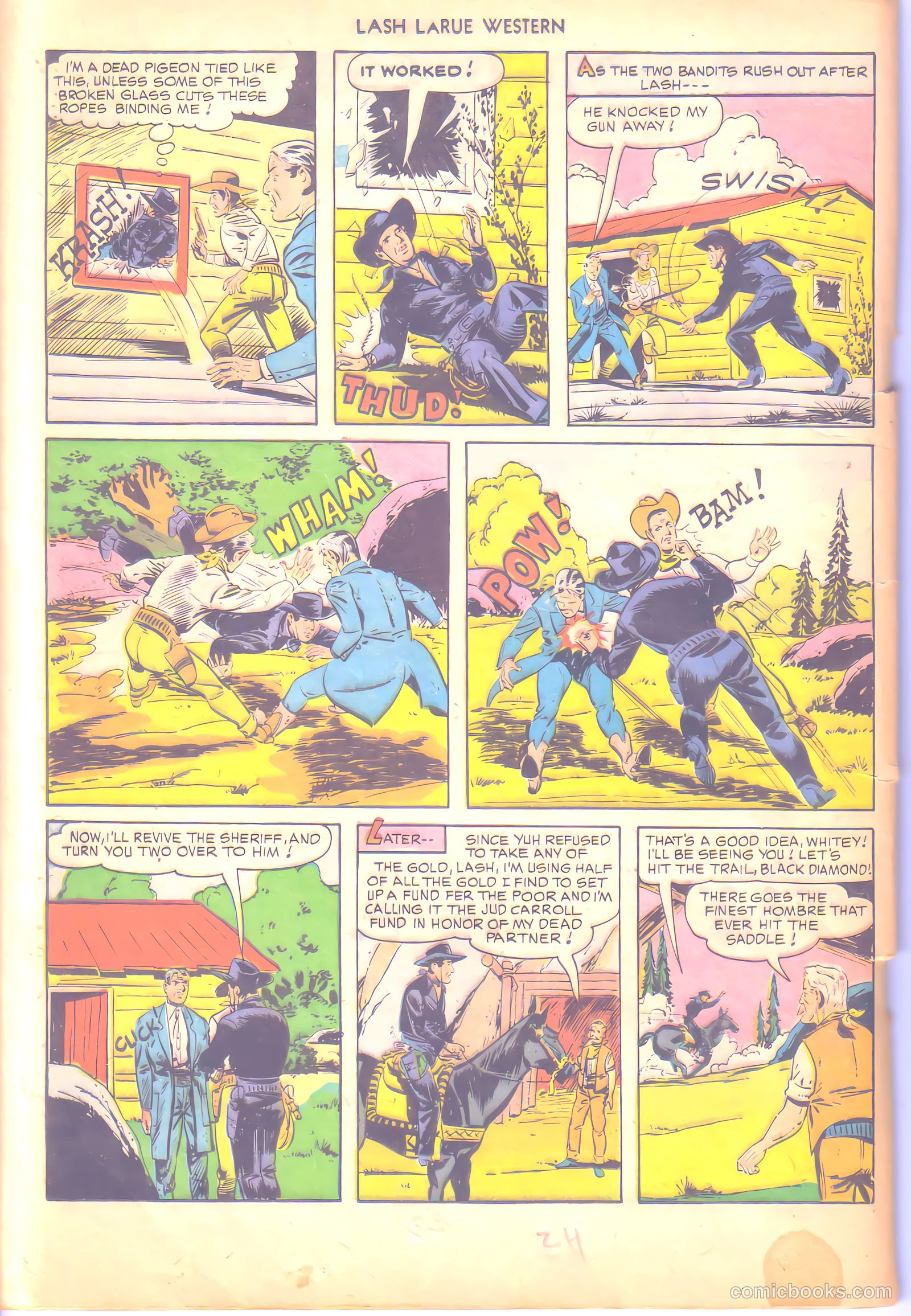 Lash LaRue Western #6 (1950) — page 24 of 36