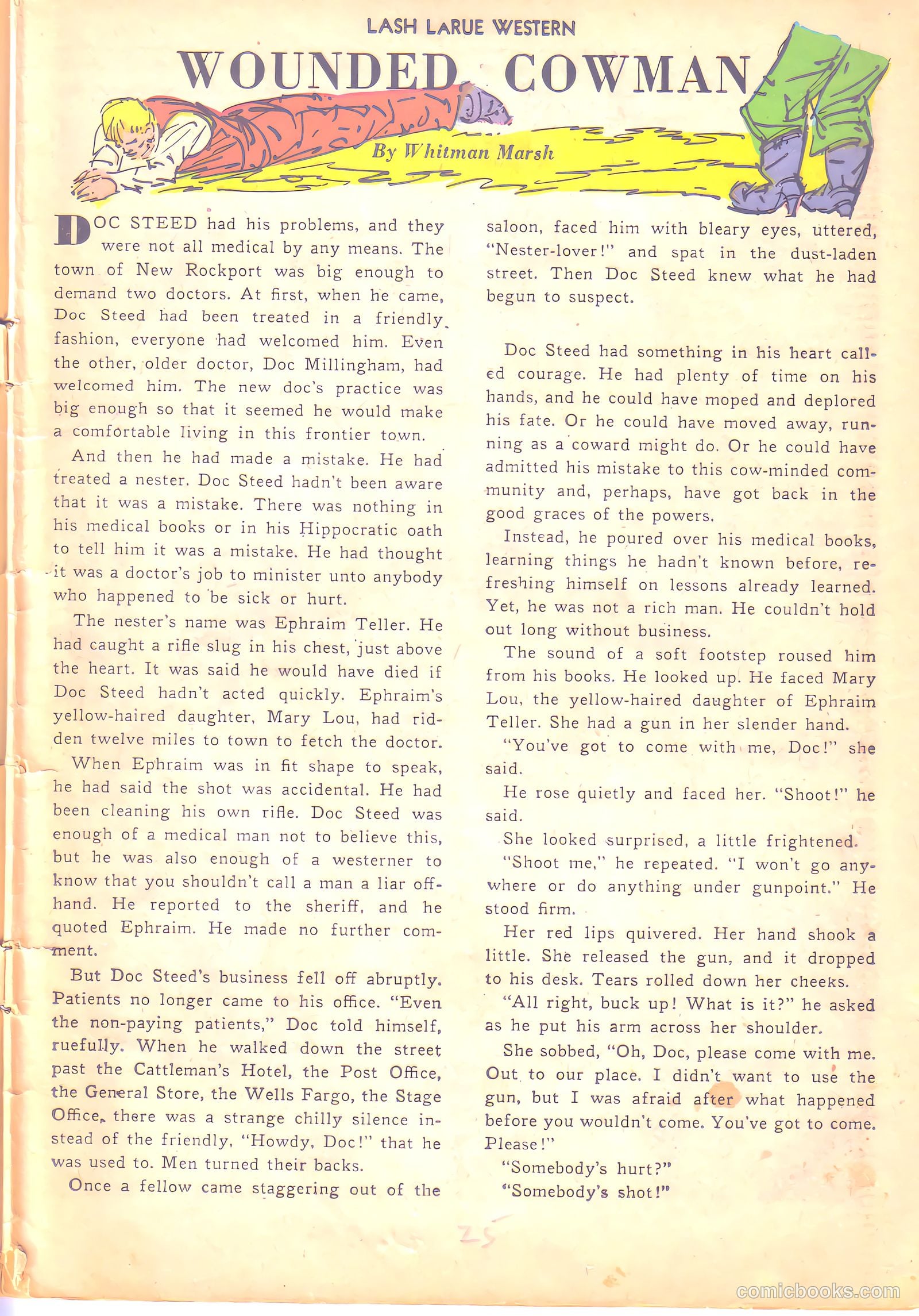 Lash LaRue Western #6 (1950) — page 25 of 36
