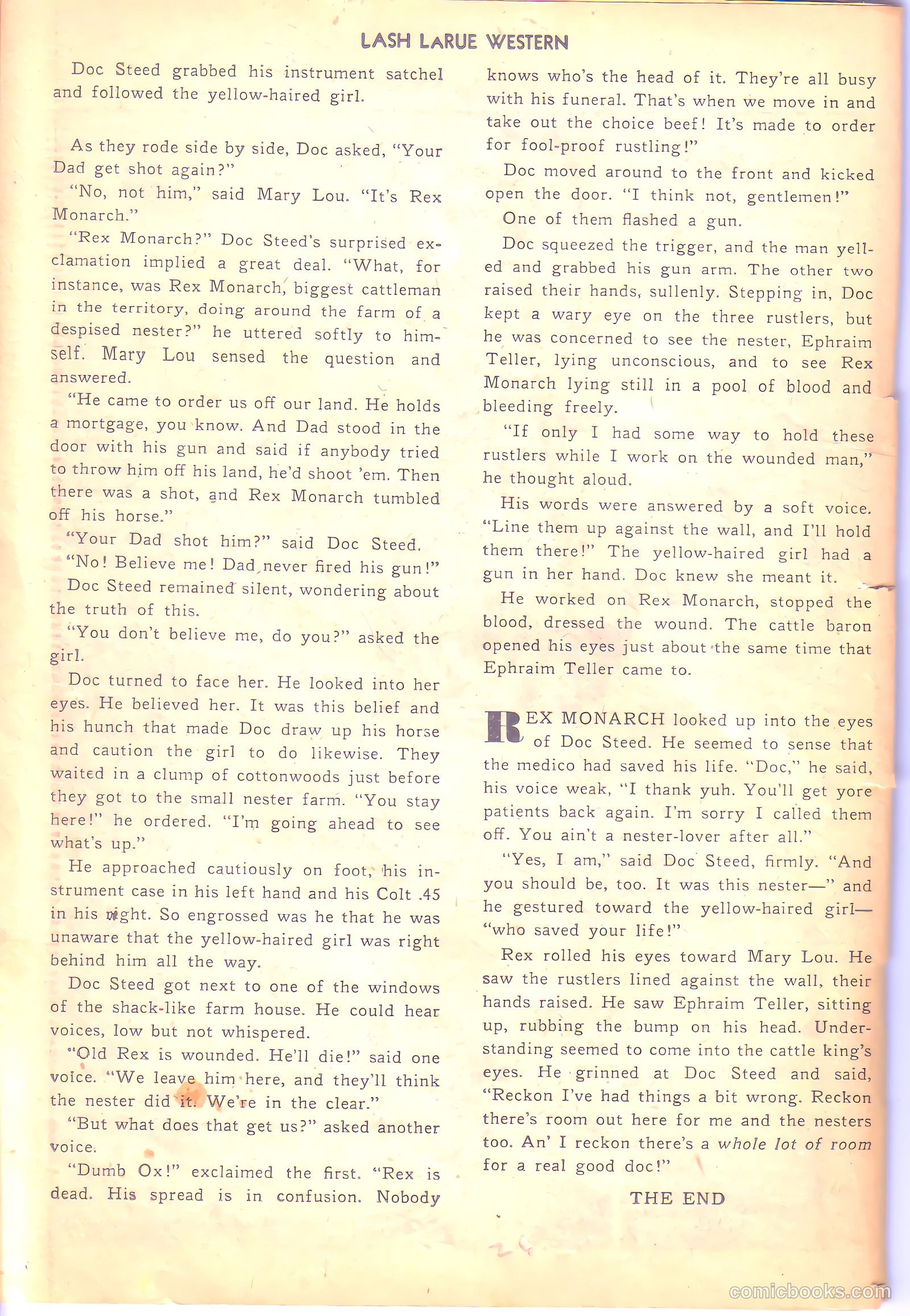 Lash LaRue Western #6 (1950) — page 26 of 36