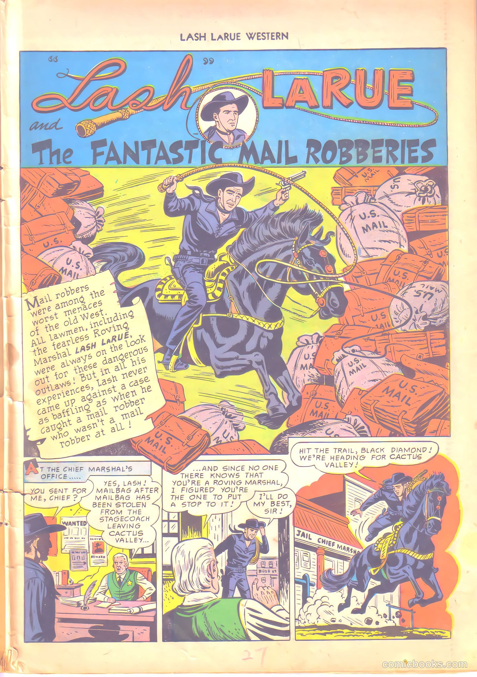 Lash LaRue Western #6 (1950) — page 27 of 36