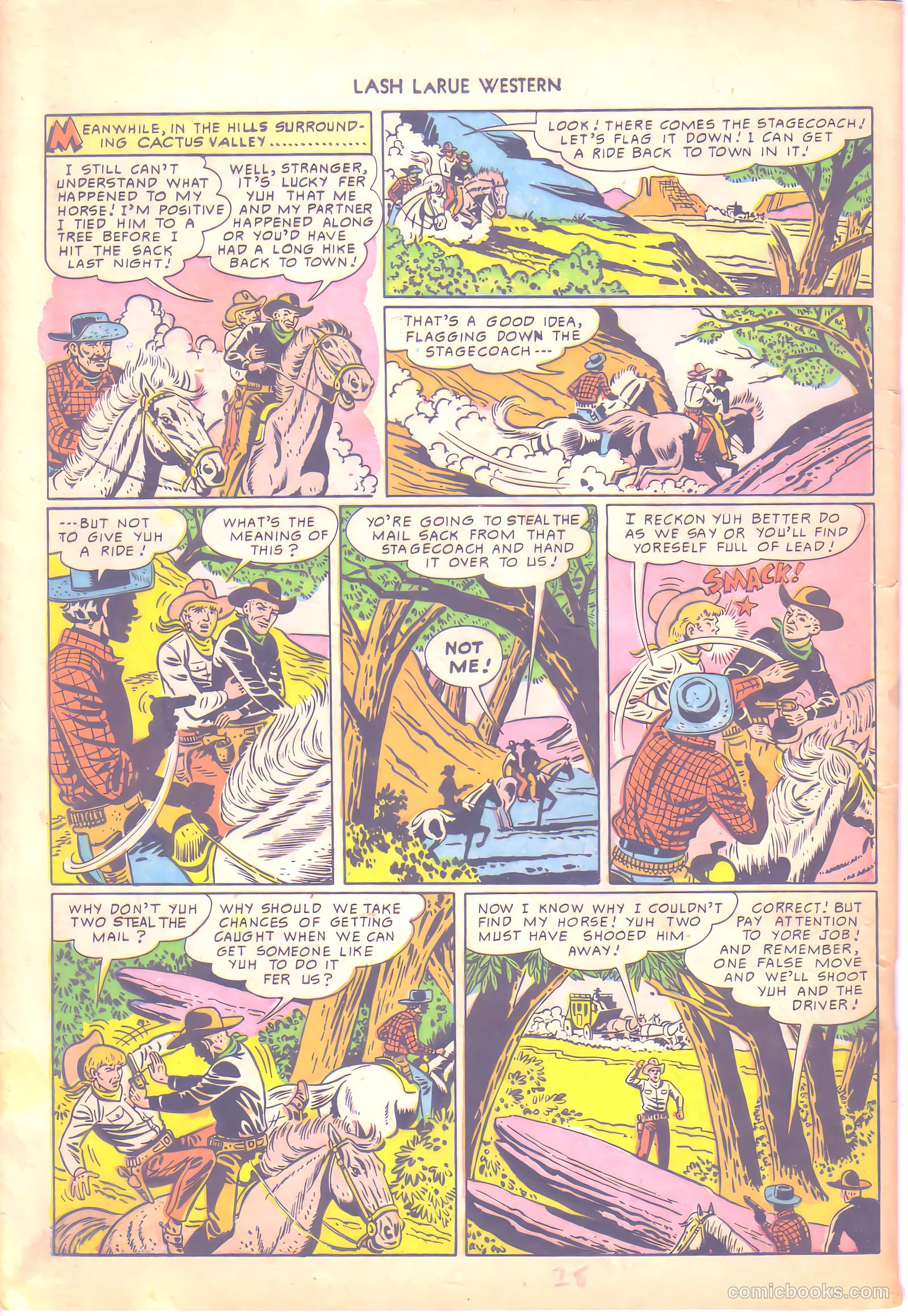 Lash LaRue Western #6 (1950) — page 28 of 36