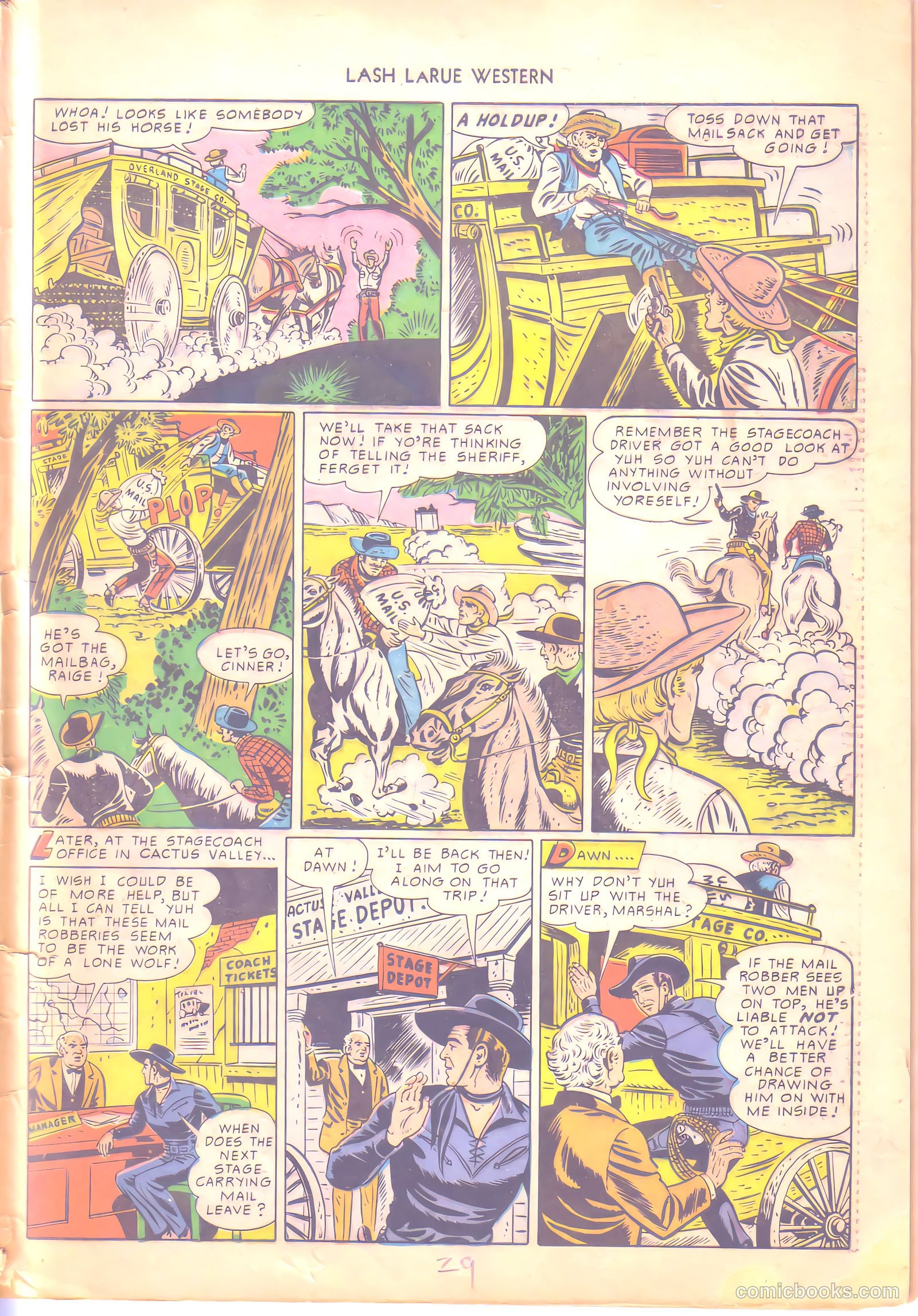 Lash LaRue Western #6 (1950) — page 29 of 36