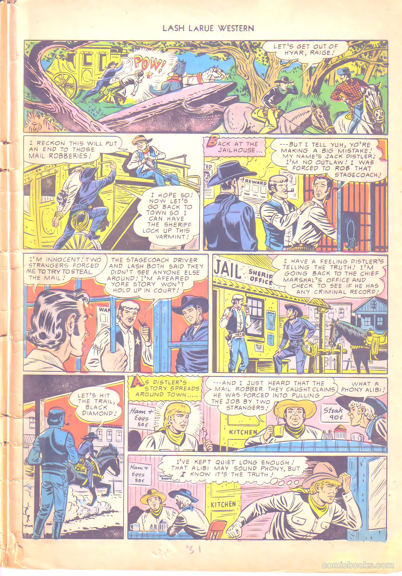 Lash LaRue Western #6 (1950) — page 31 of 36