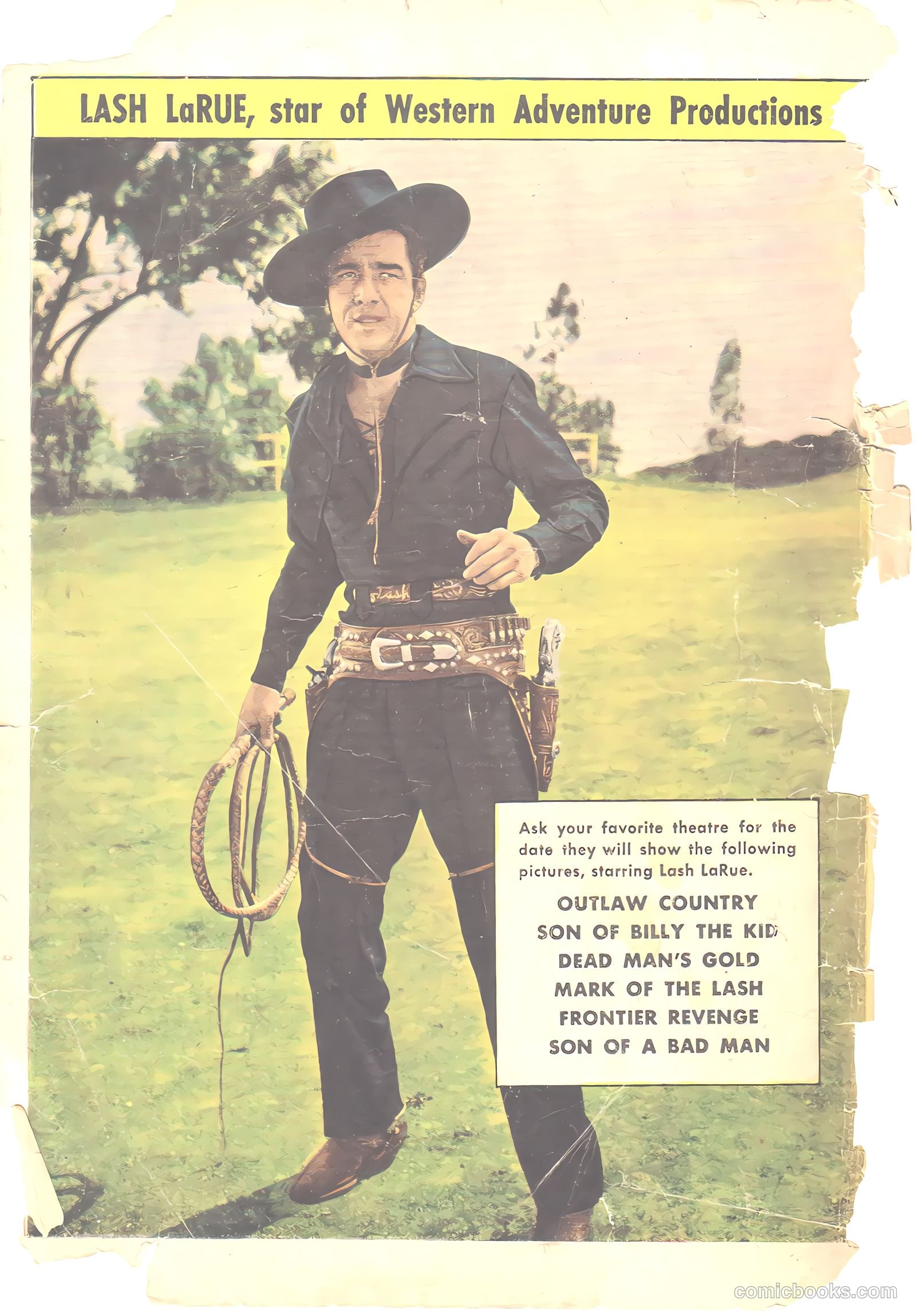 Lash LaRue Western #6 (1950) — page 36 of 36