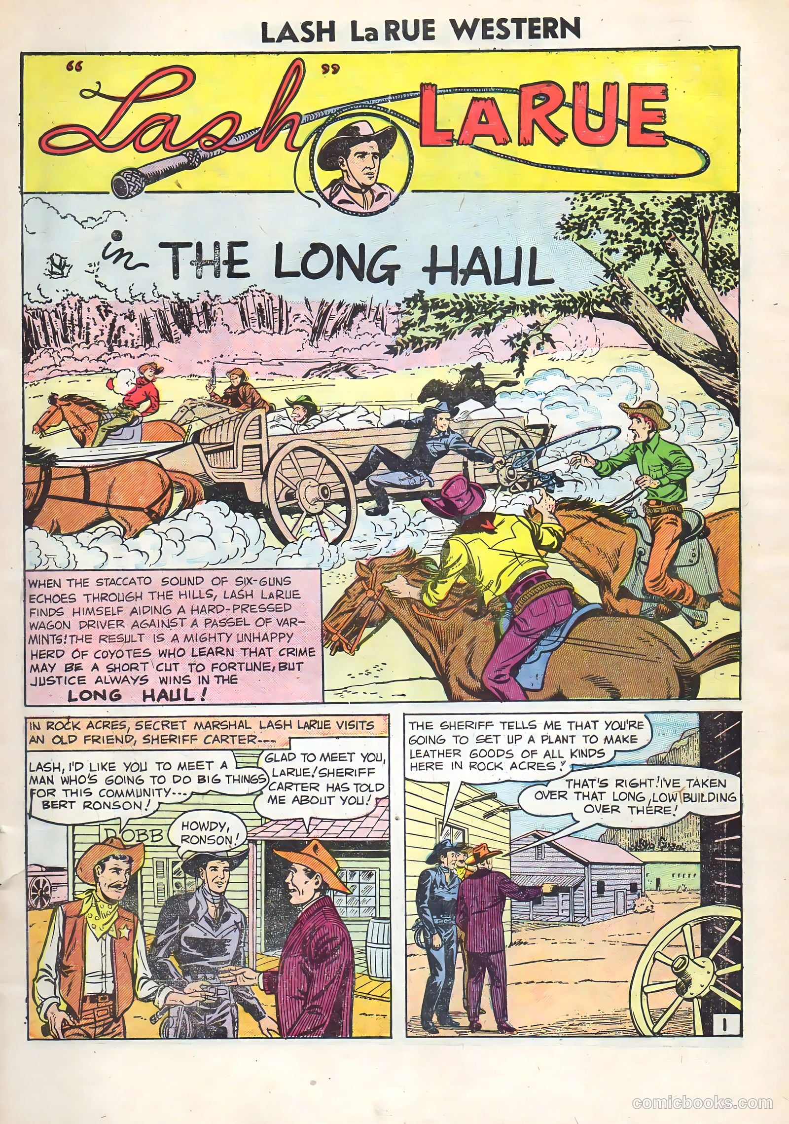 Lash Larue Western #60 (1956) — page 3 of 36