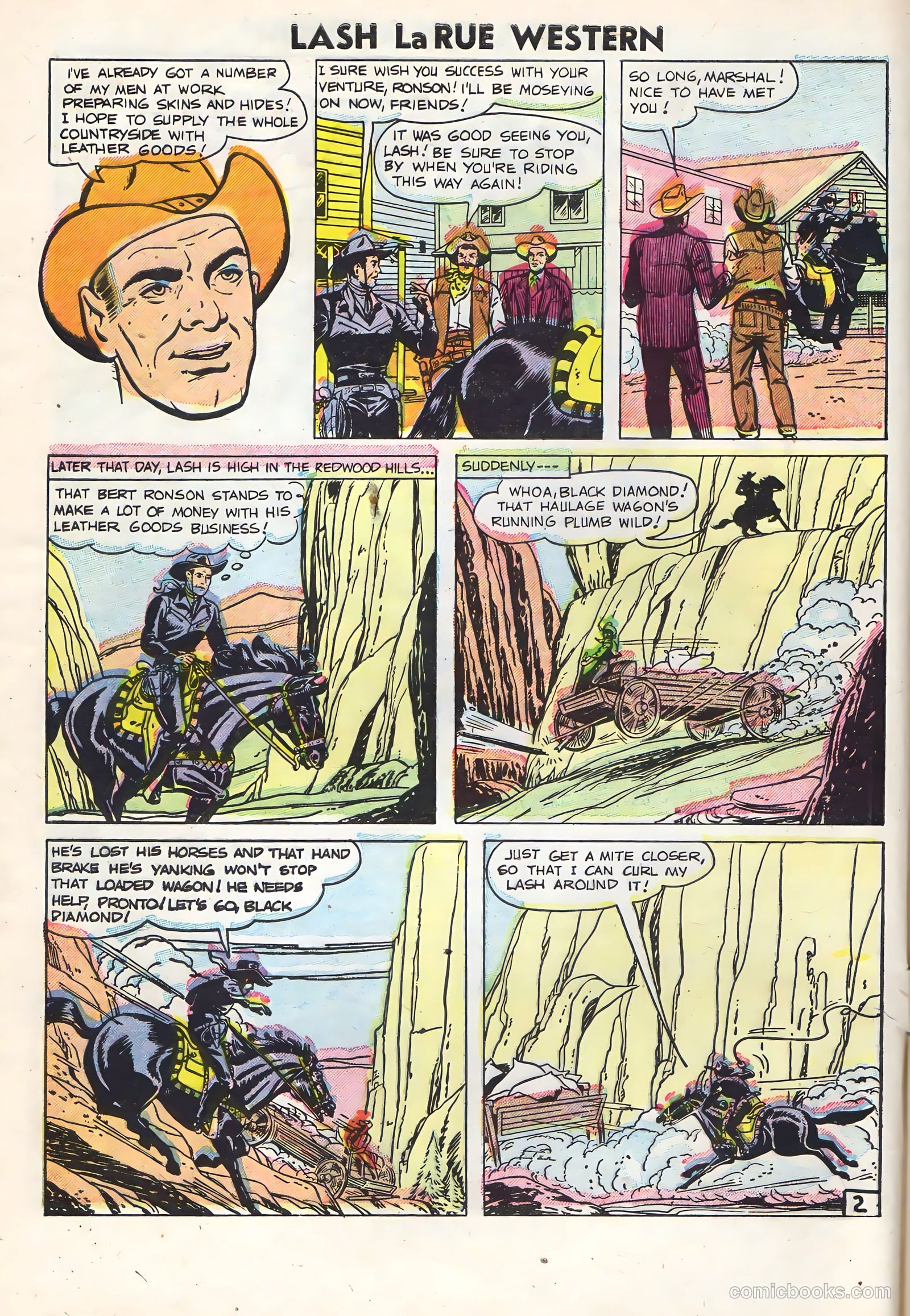 Lash Larue Western #60 (1956) — page 4 of 36