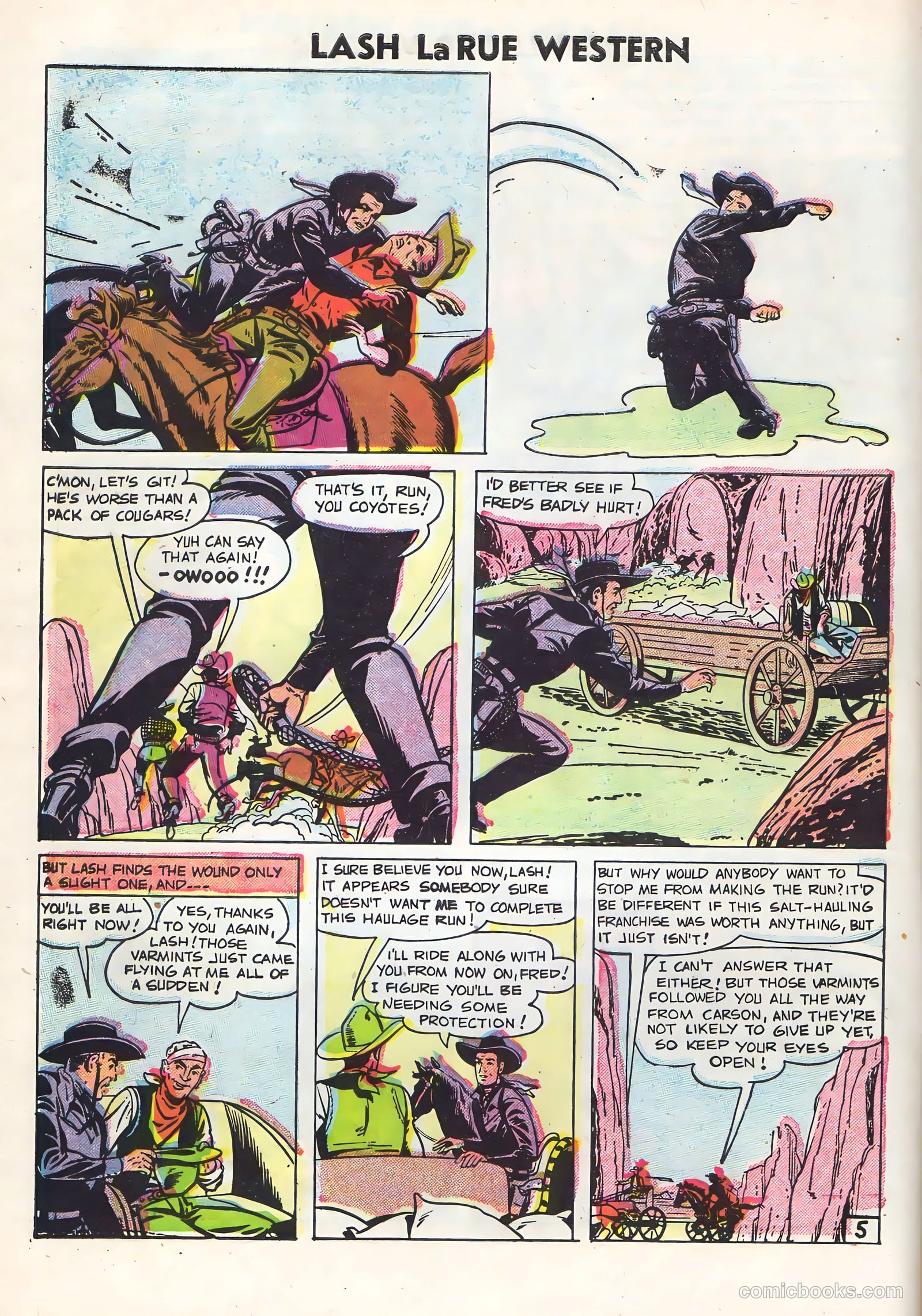 Lash Larue Western #60 (1956) — page 8 of 36