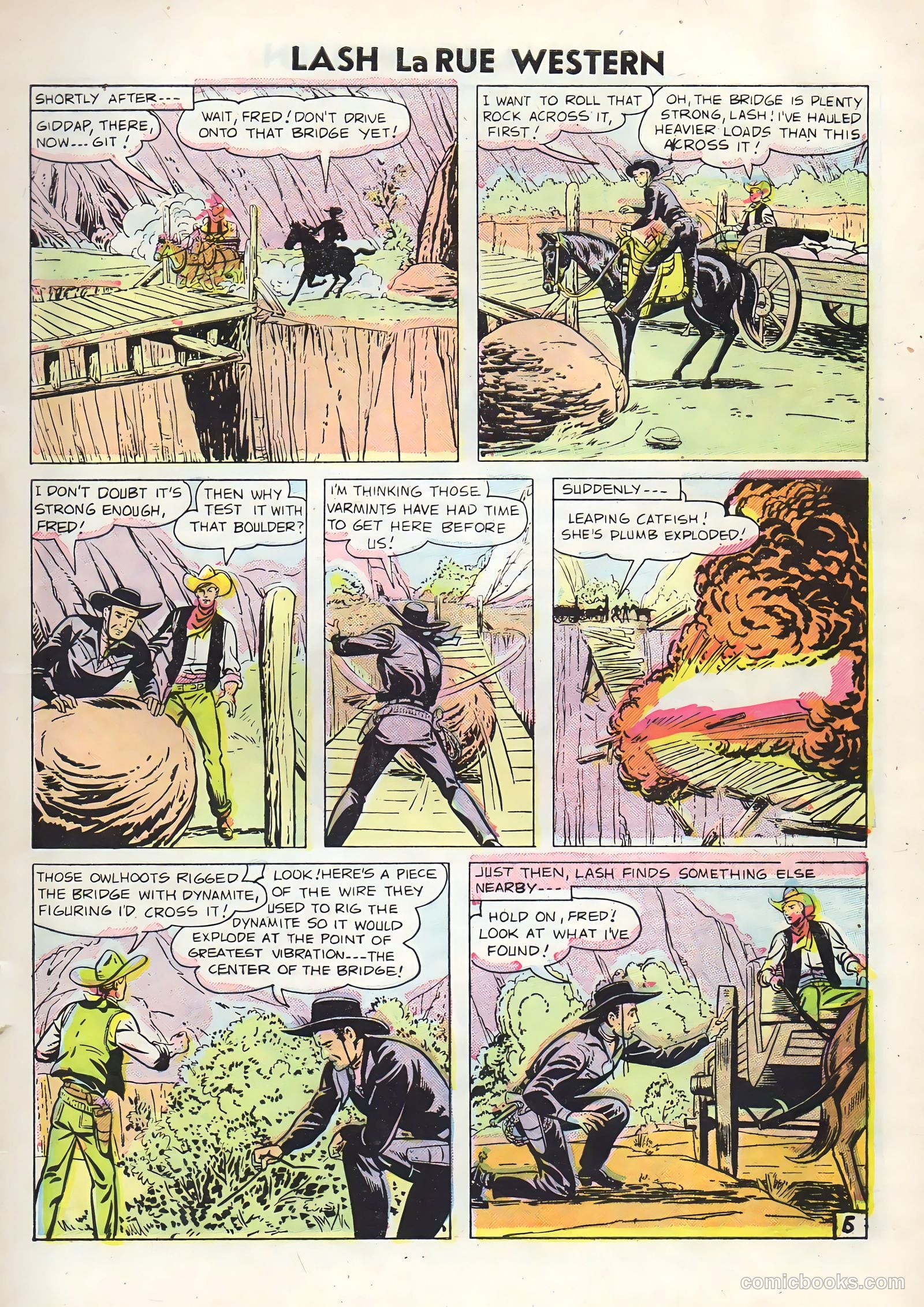 Lash Larue Western #60 (1956) — page 9 of 36