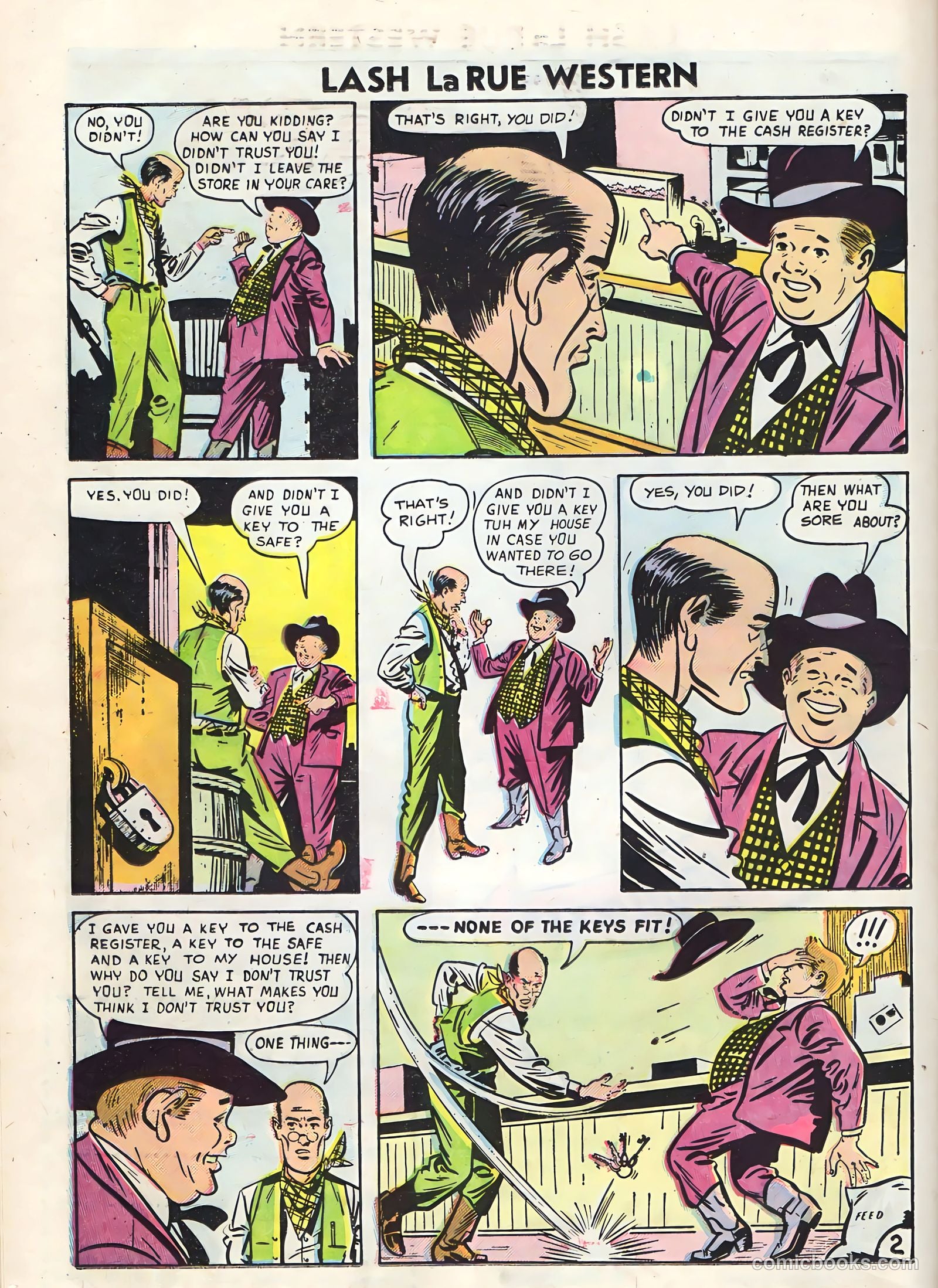 Lash Larue Western #60 (1956) — page 16 of 36