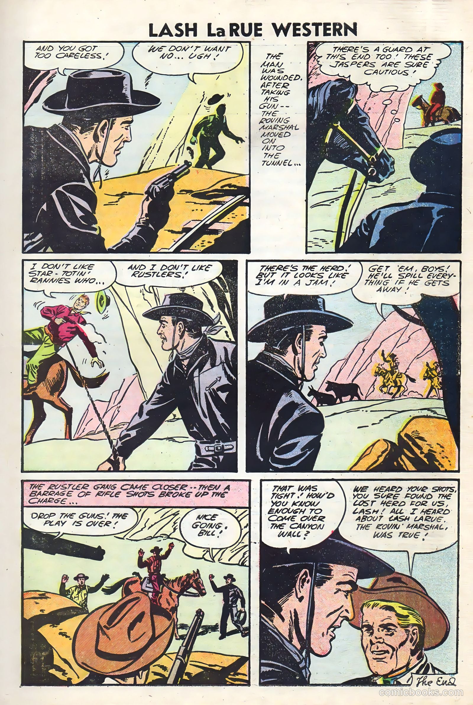 Lash Larue Western #60 (1956) — page 19 of 36
