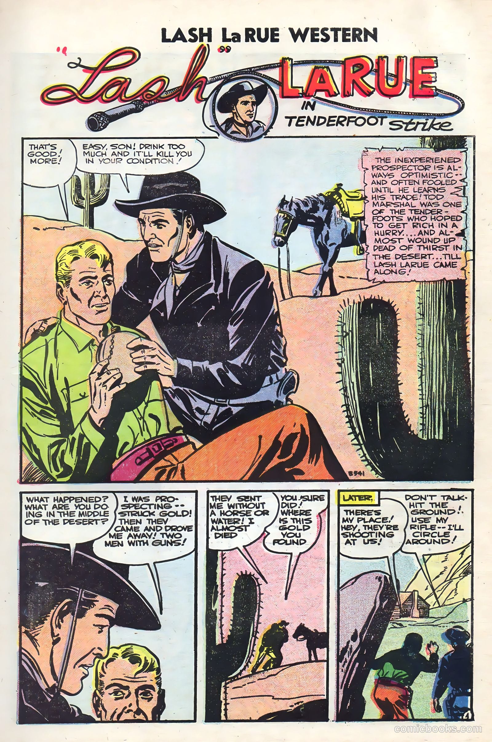 Lash Larue Western #60 (1956) — page 23 of 36
