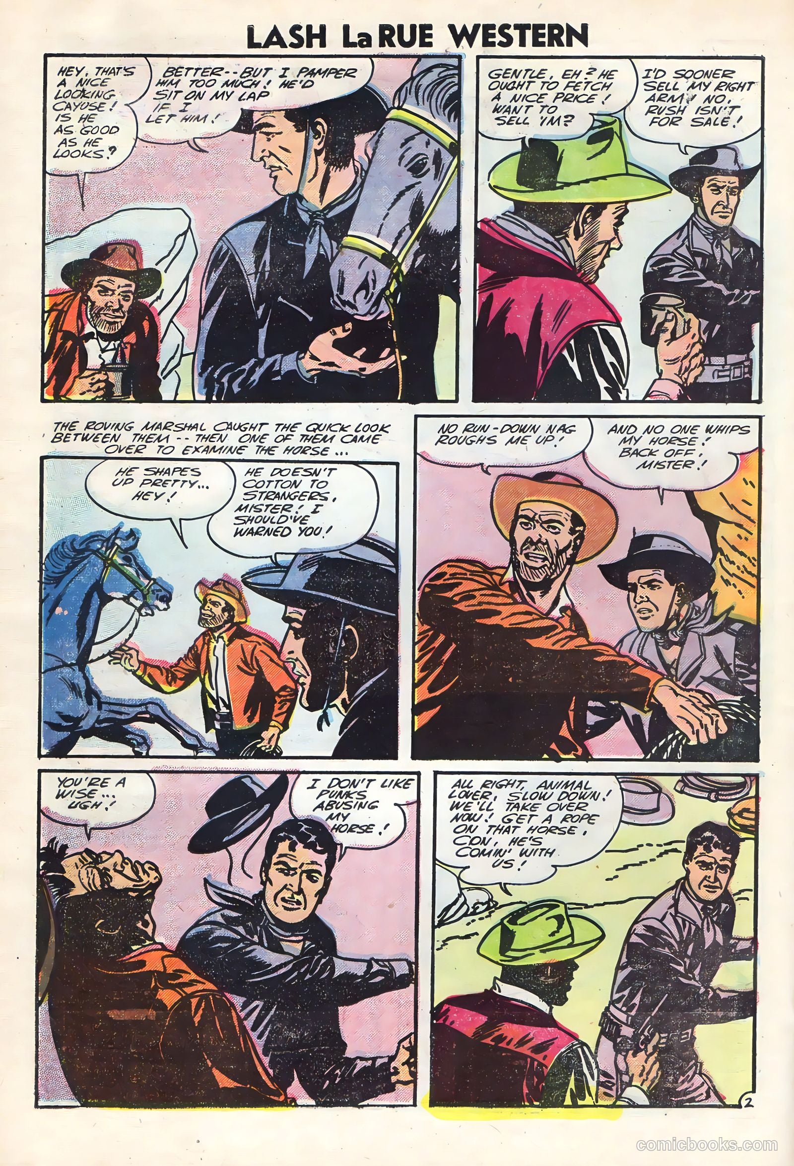 Lash Larue Western #60 (1956) — page 30 of 36