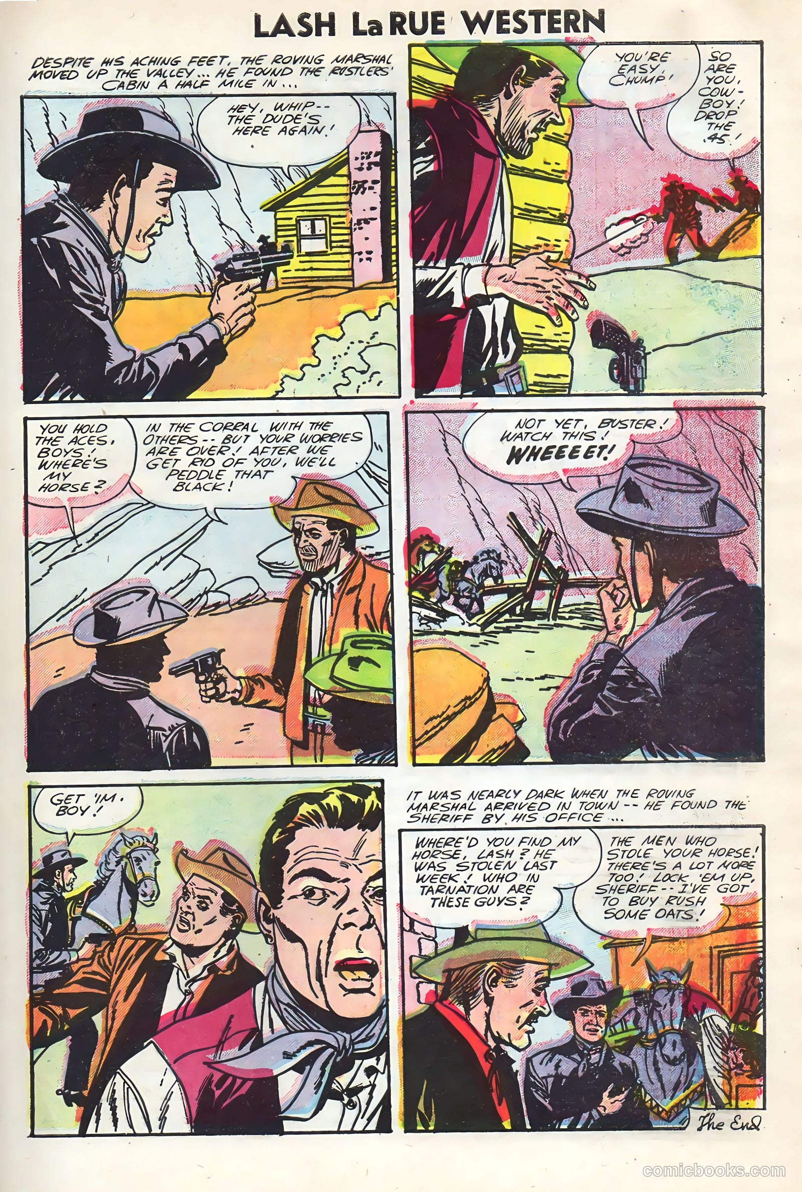 Lash Larue Western #60 (1956) — page 33 of 36
