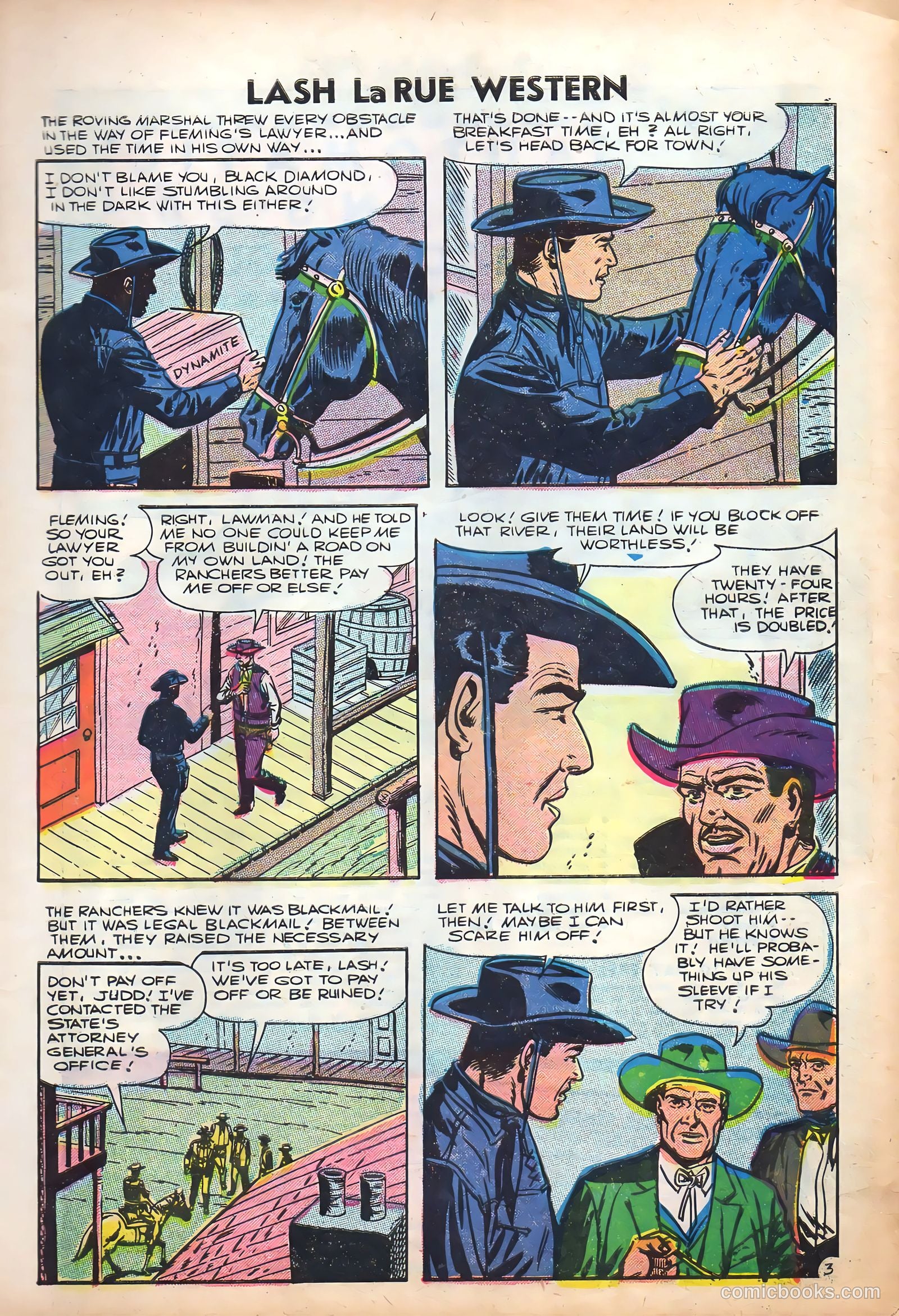 Lash Larue Western #61 (1956) — page 5 of 36