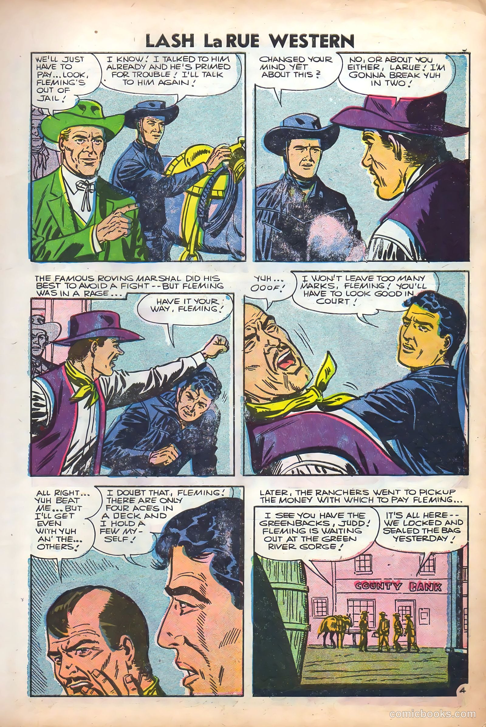 Lash Larue Western #61 (1956) — page 7 of 36