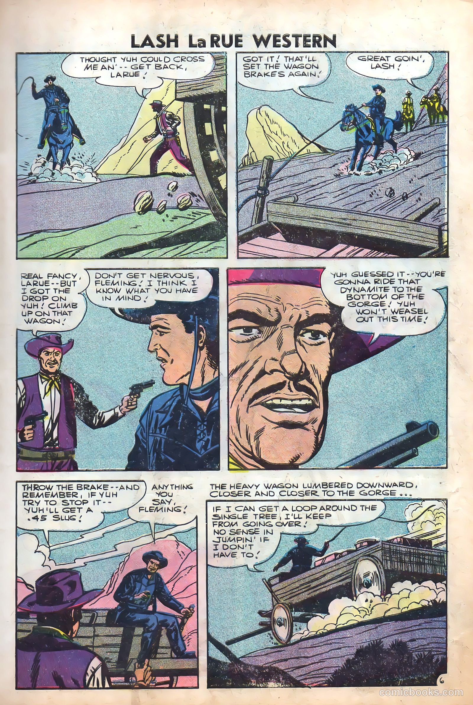 Lash Larue Western #61 (1956) — page 9 of 36
