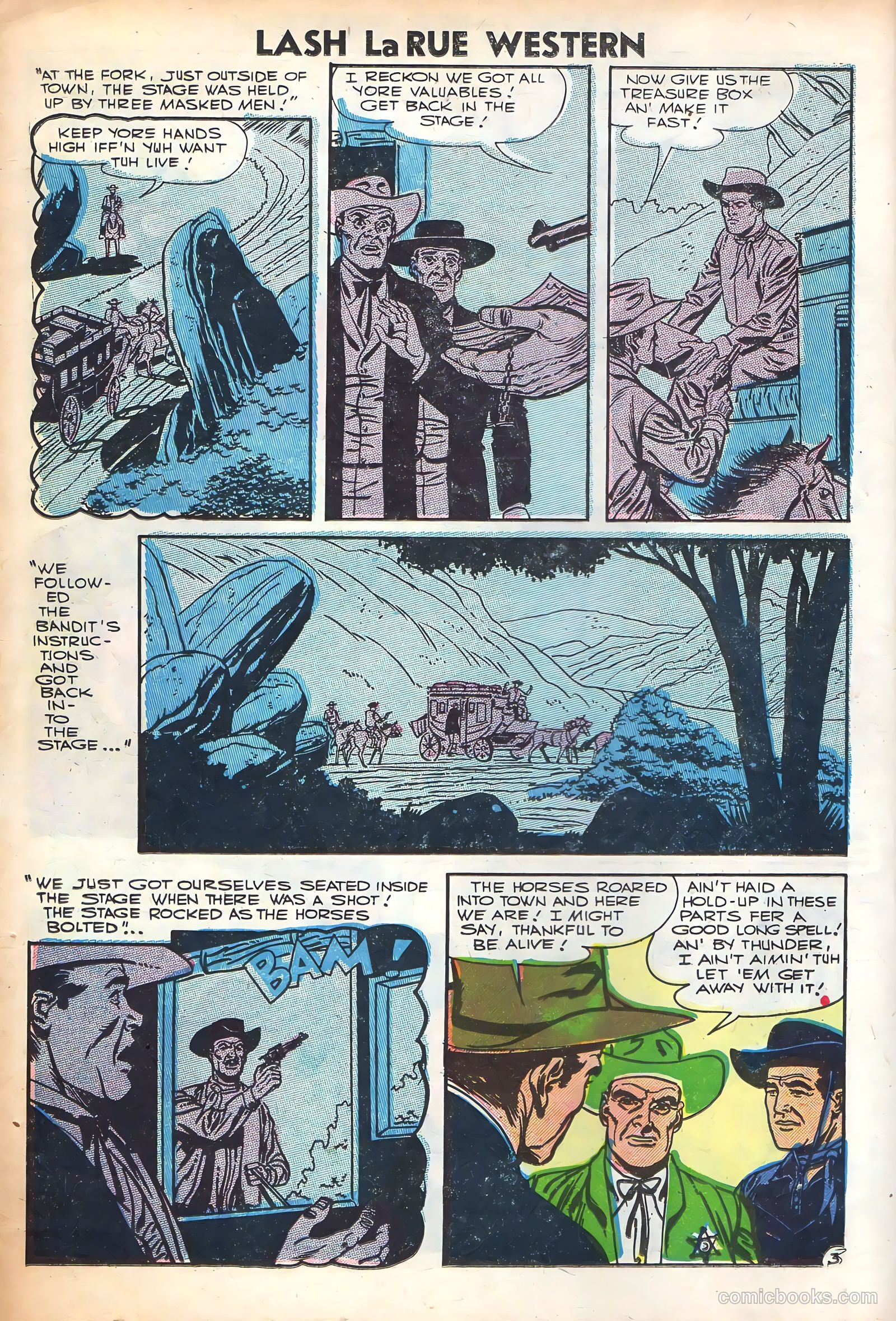 Lash Larue Western #61 (1956) — page 14 of 36