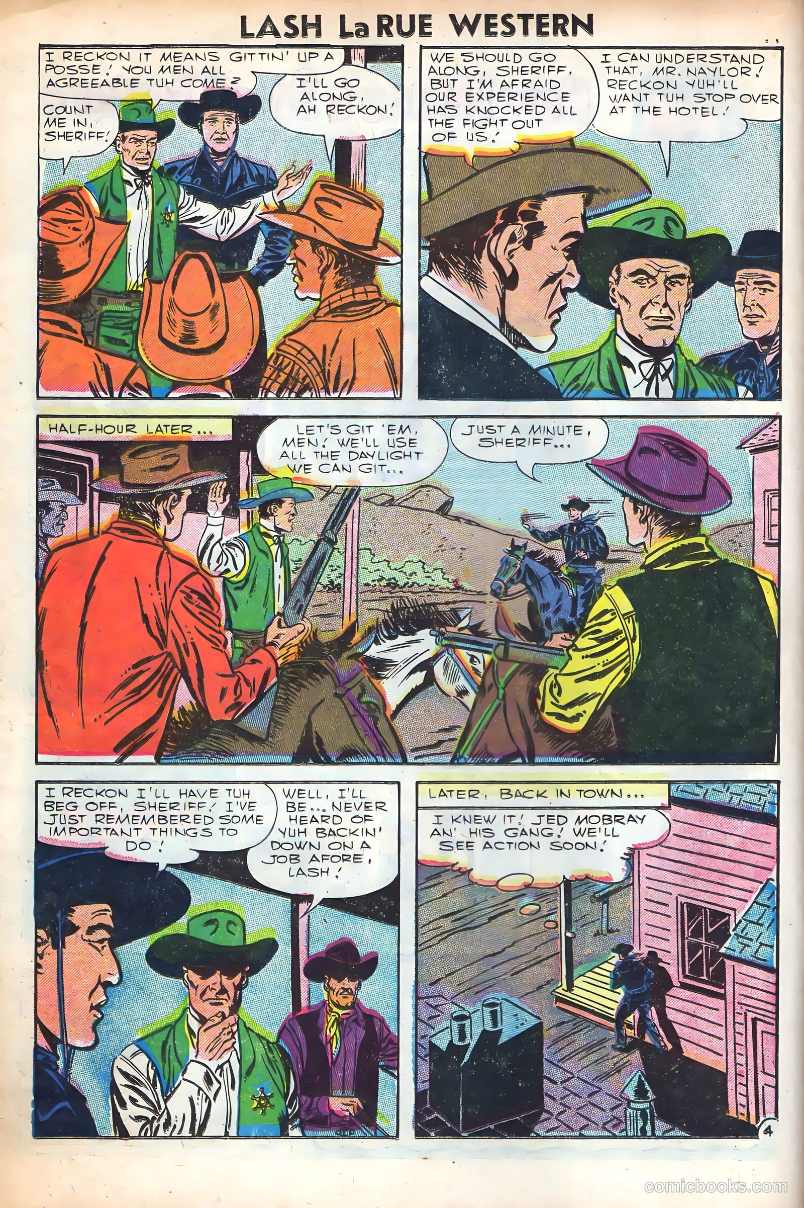 Lash Larue Western #61 (1956) — page 16 of 36