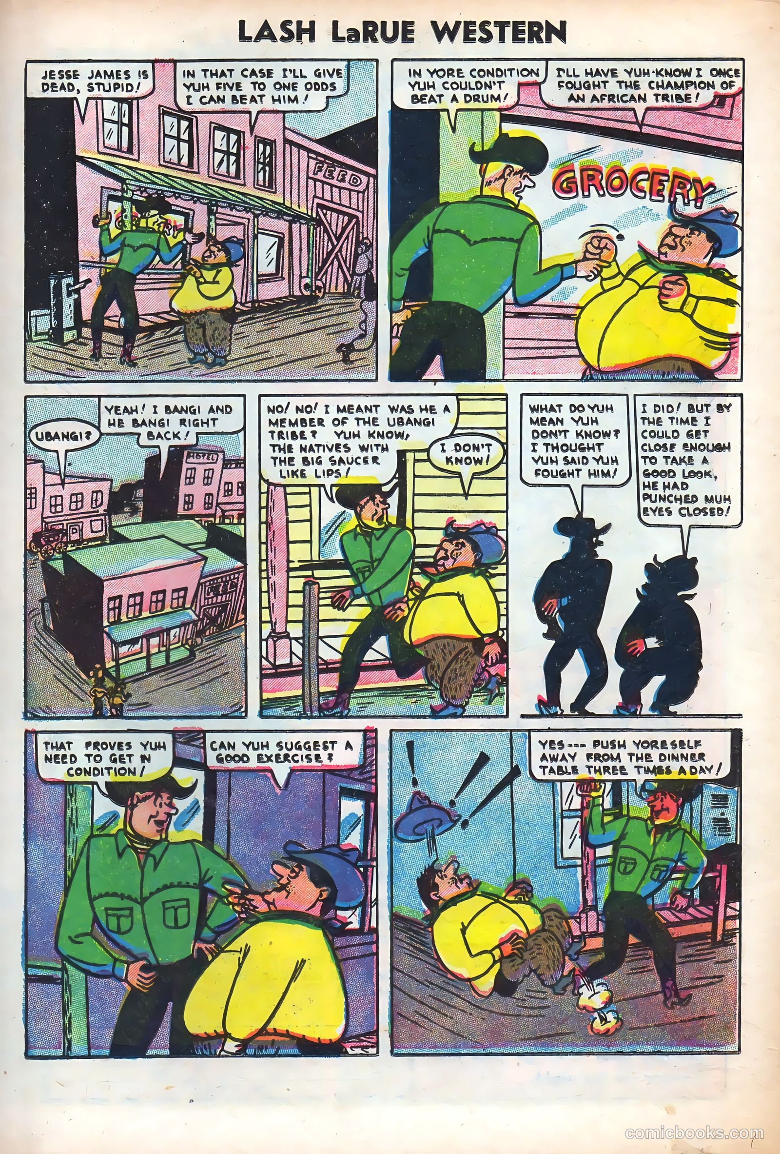 Lash Larue Western #61 (1956) — page 21 of 36