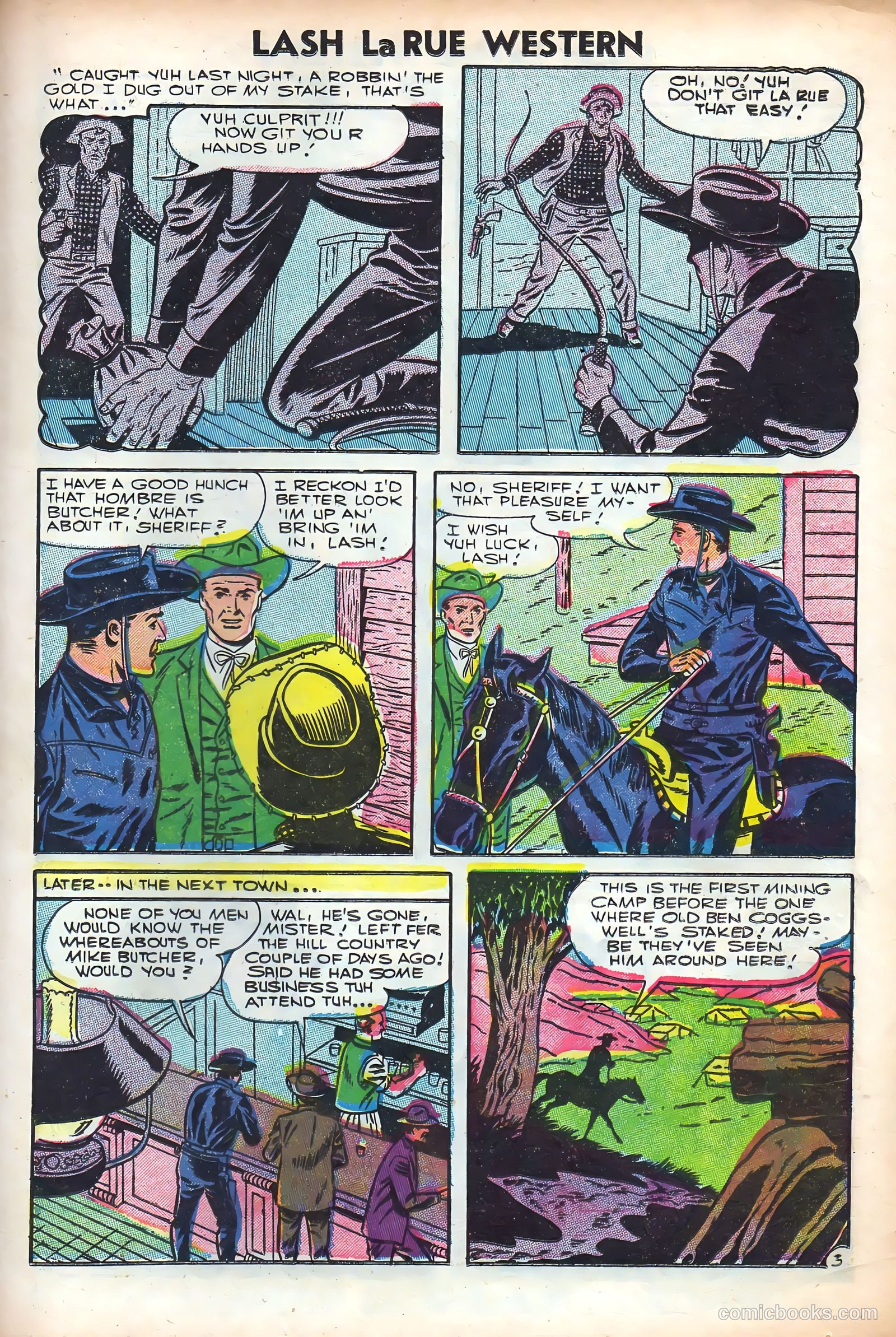 Lash Larue Western #61 (1956) — page 25 of 36