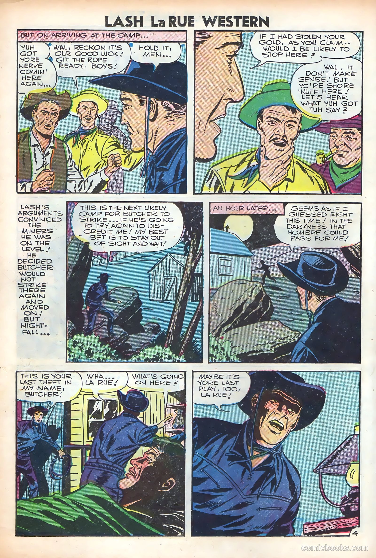 Lash Larue Western #61 (1956) — page 26 of 36