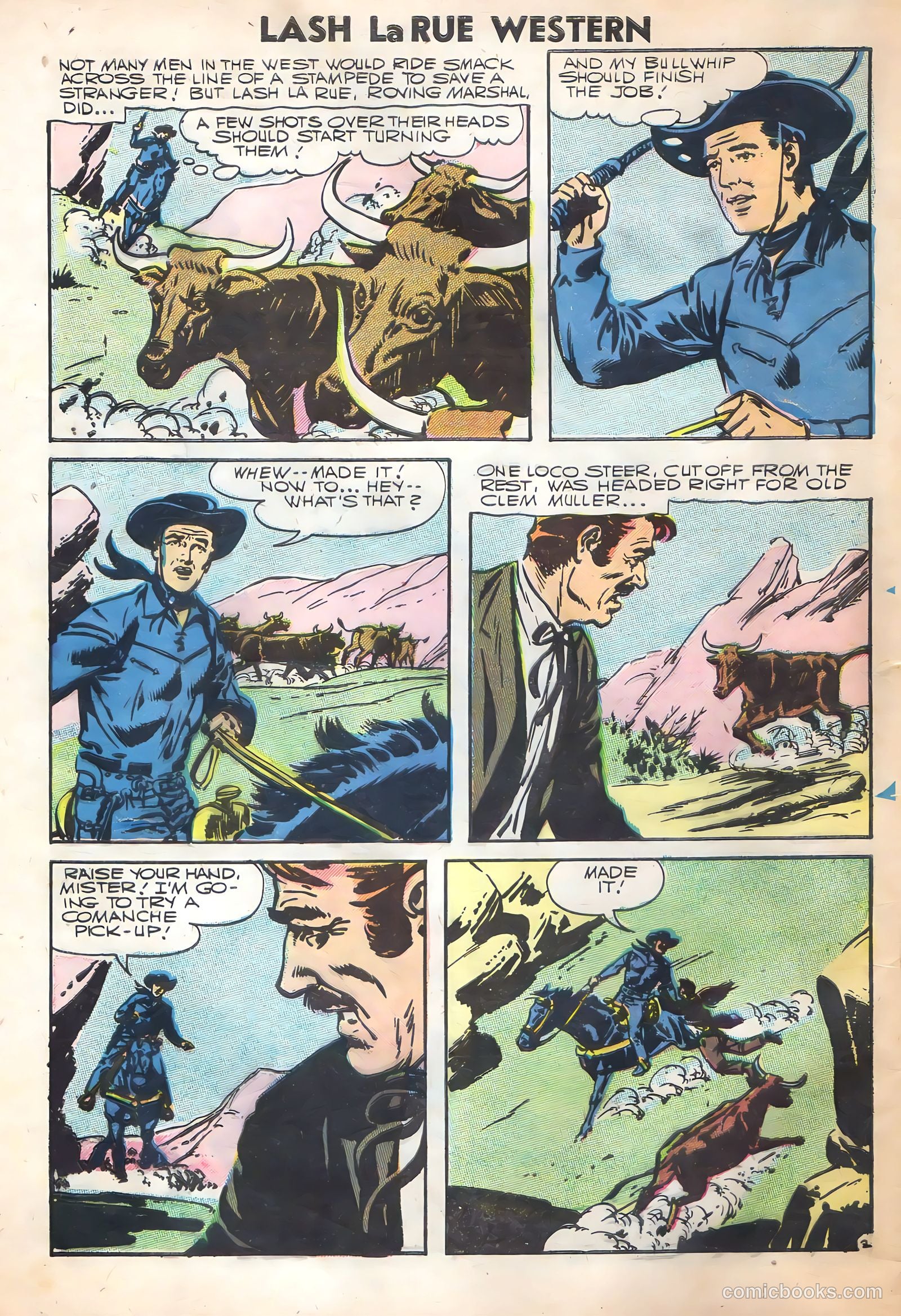 Lash Larue Western #62 (1956) — page 4 of 36