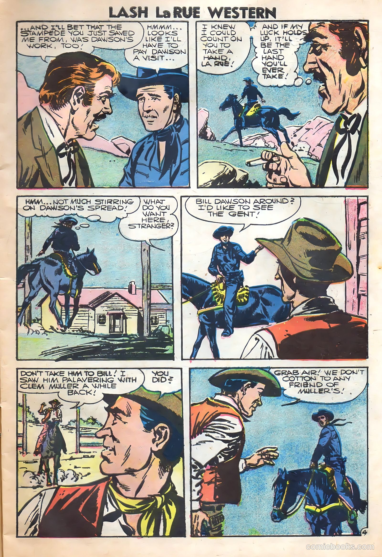 Lash Larue Western #62 (1956) — page 7 of 36