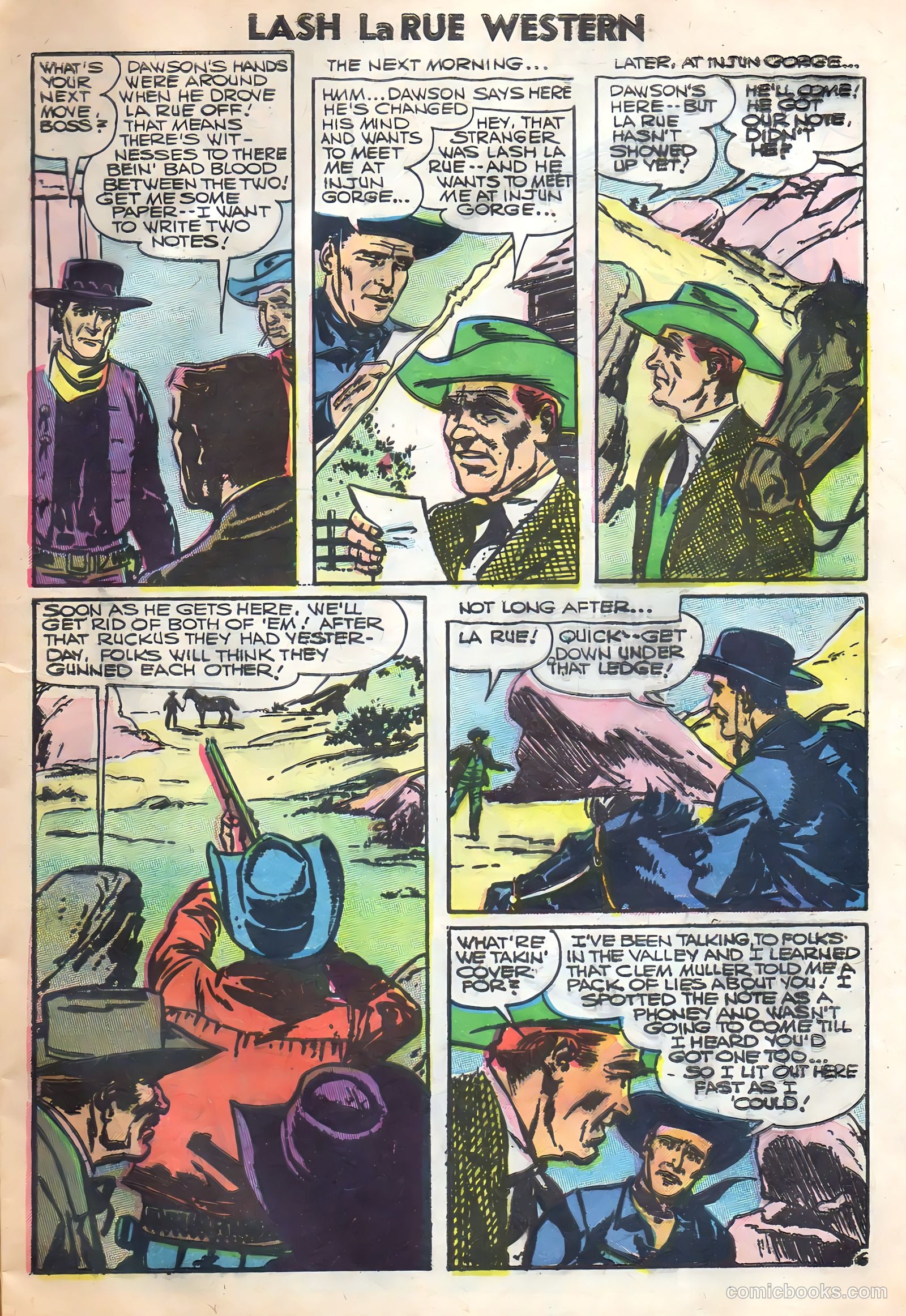 Lash Larue Western #62 (1956) — page 9 of 36
