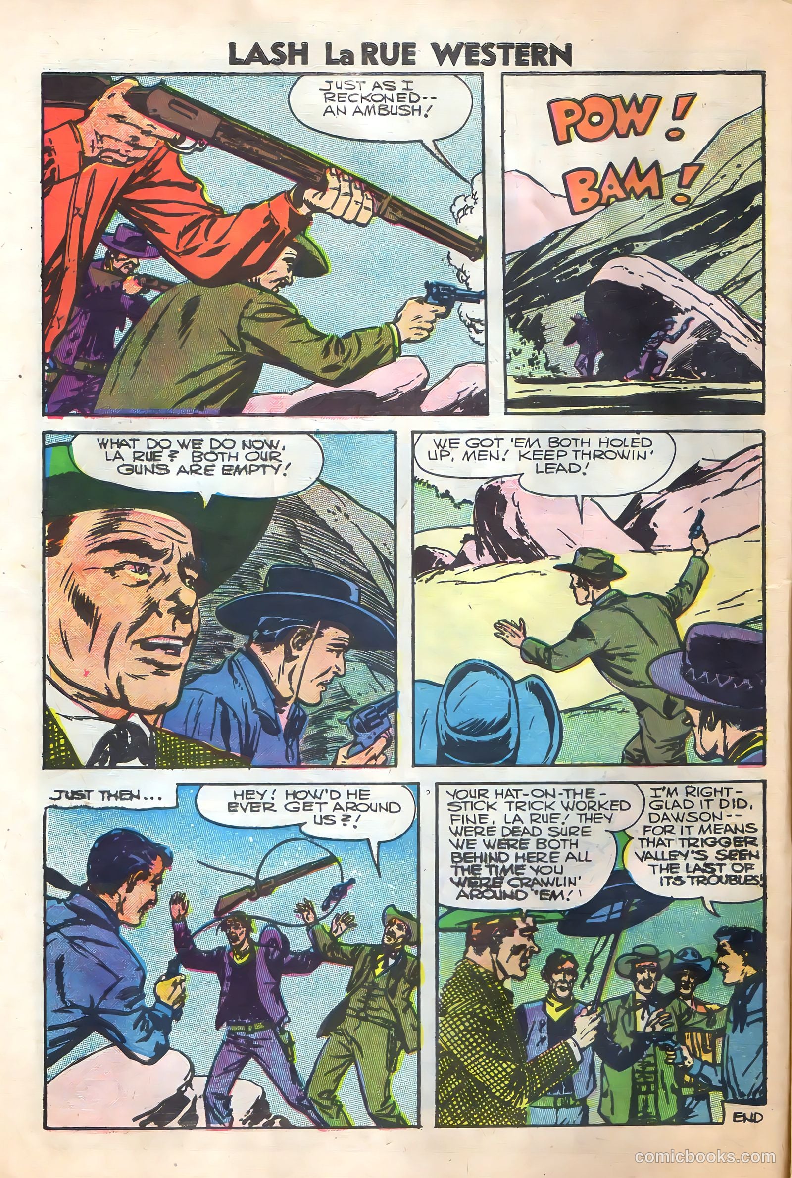 Lash Larue Western #62 (1956) — page 10 of 36
