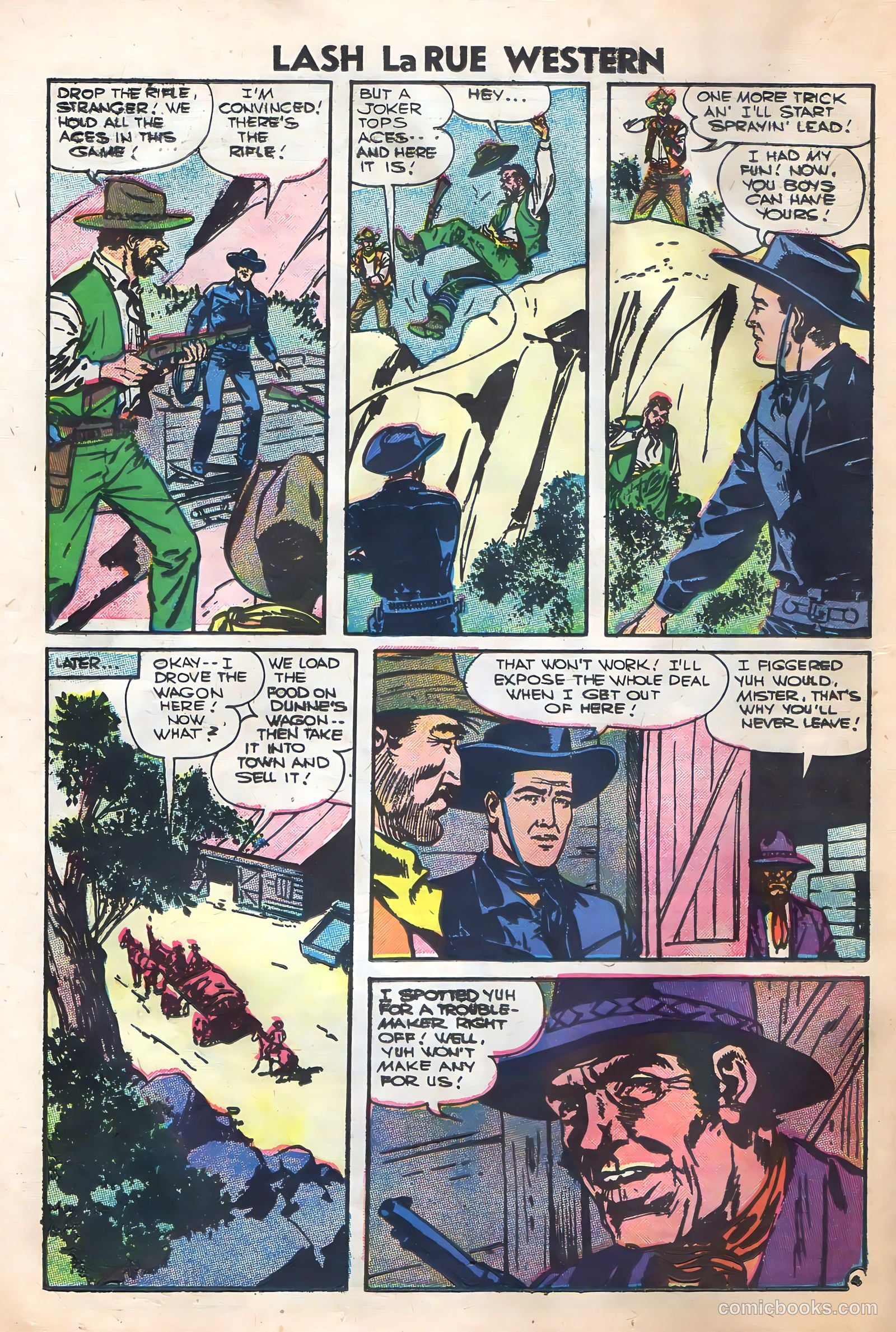 Lash Larue Western #62 (1956) — page 14 of 36