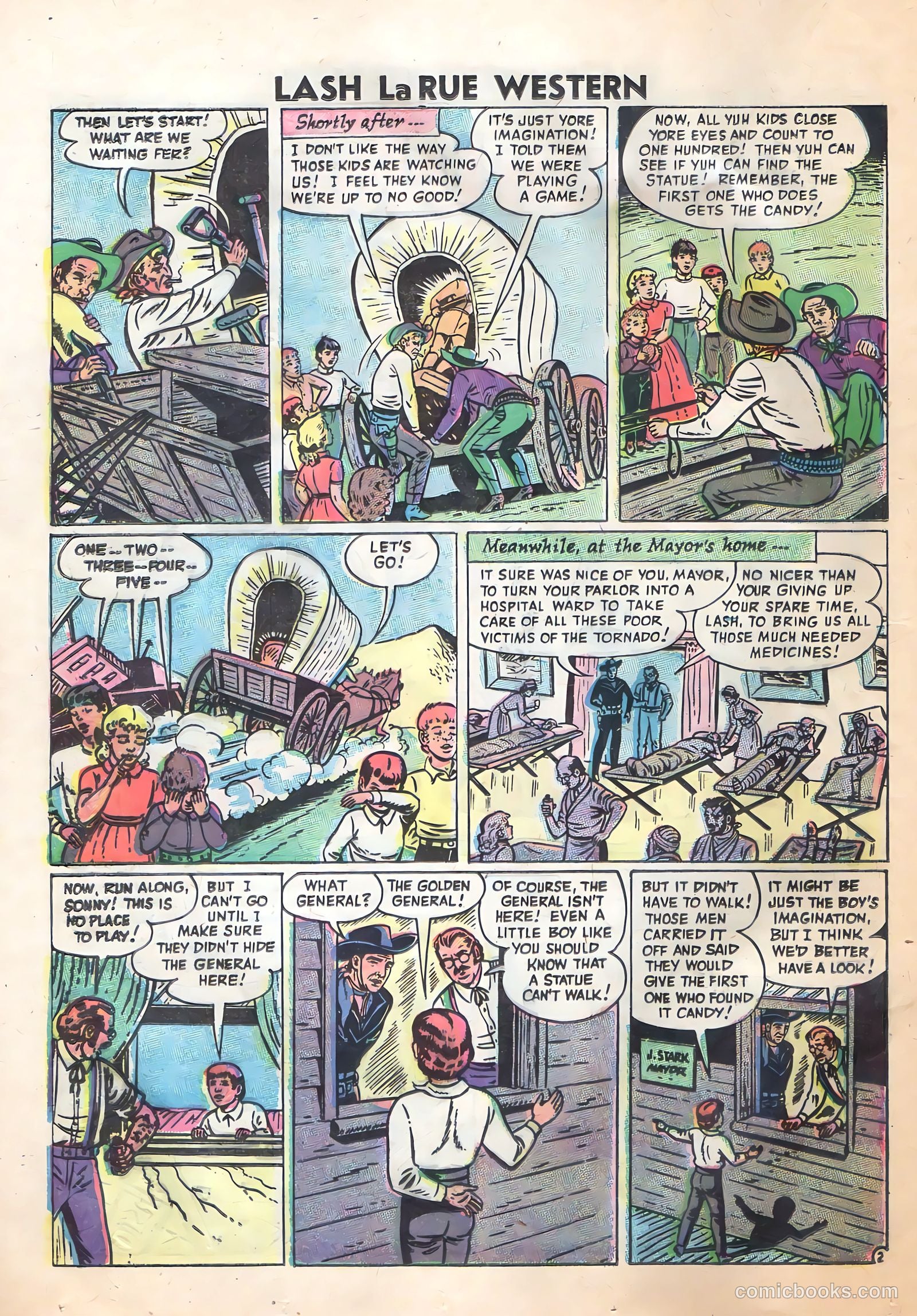 Lash Larue Western #62 (1956) — page 20 of 36