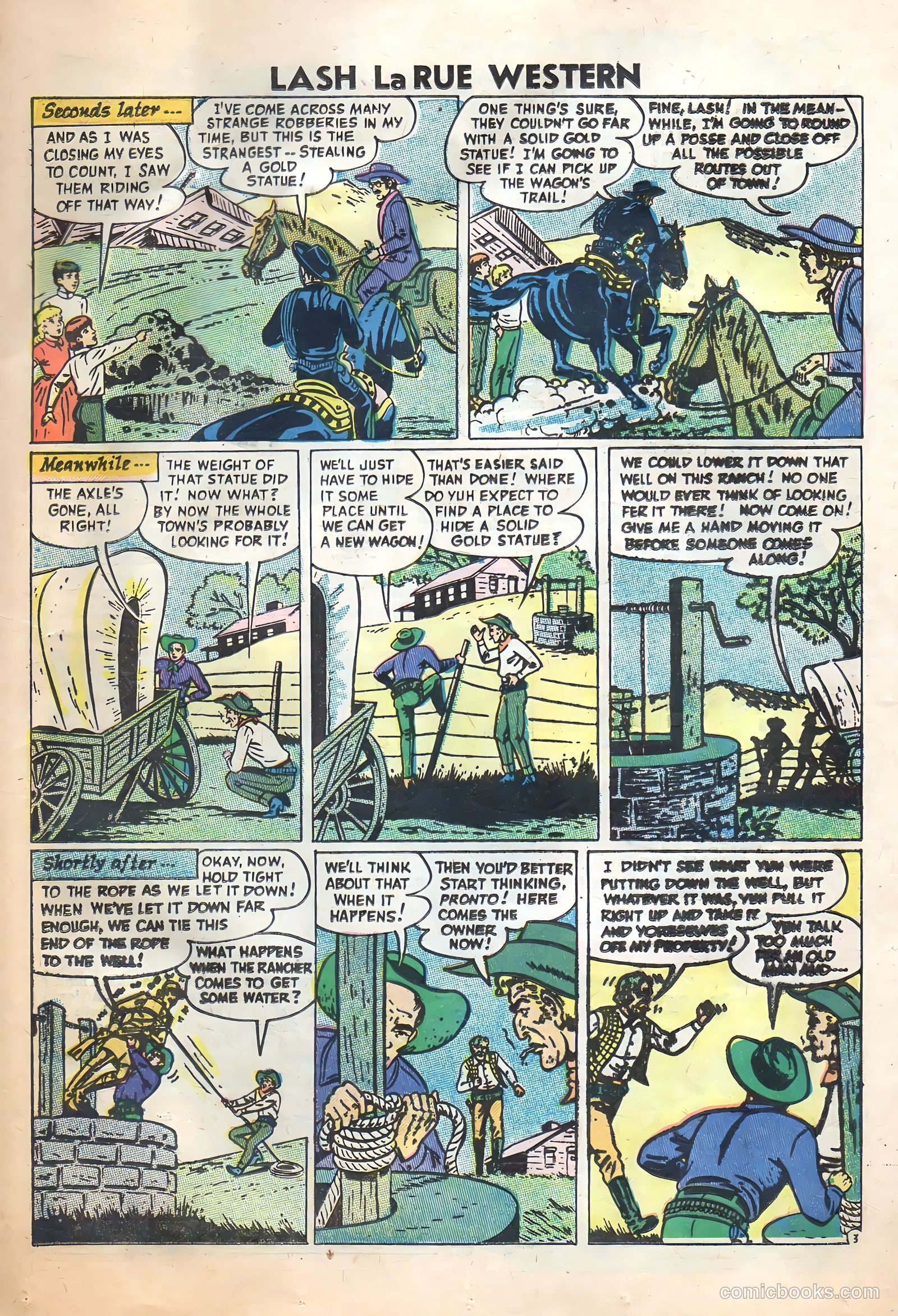 Lash Larue Western #62 (1956) — page 21 of 36