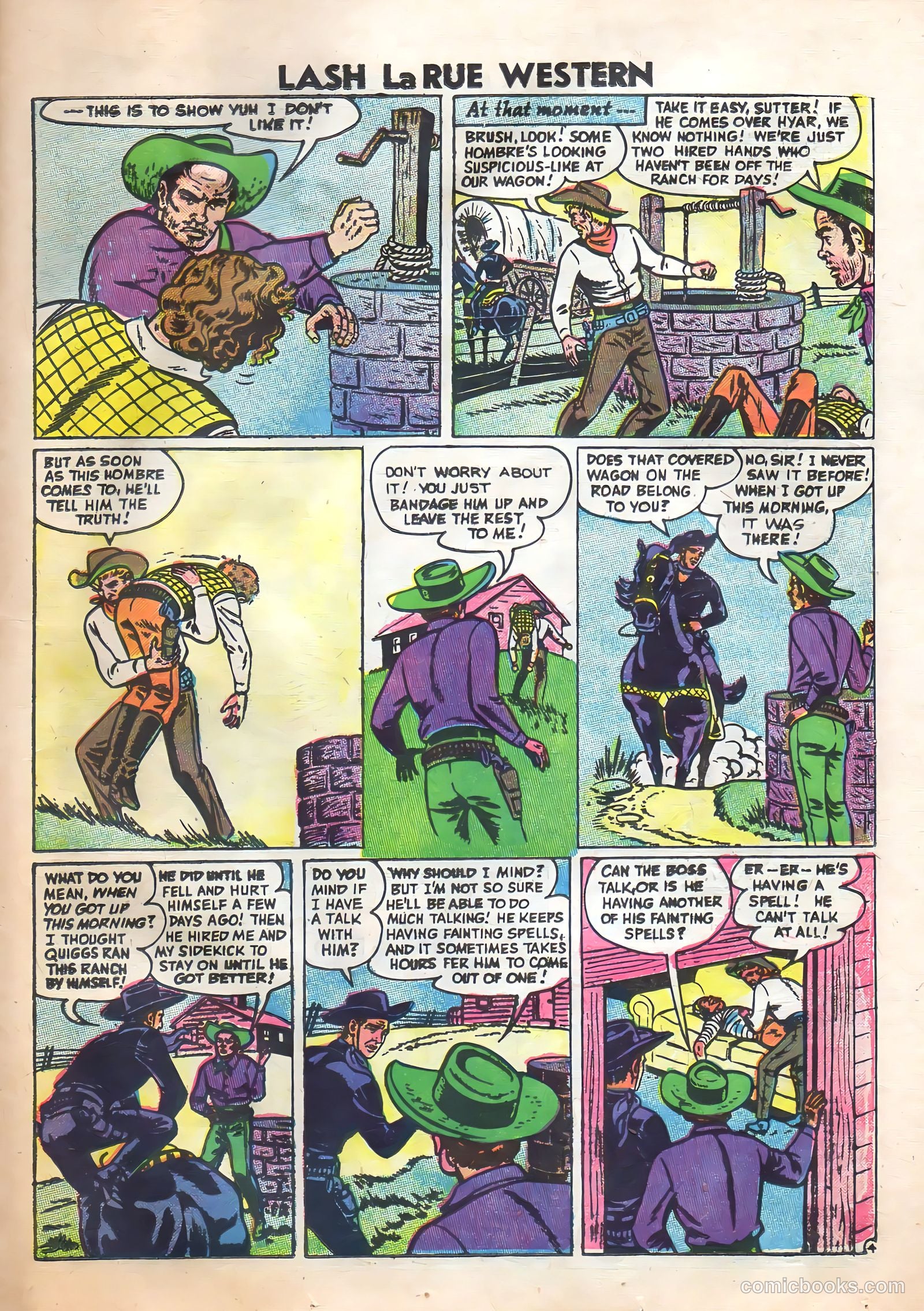 Lash Larue Western #62 (1956) — page 23 of 36