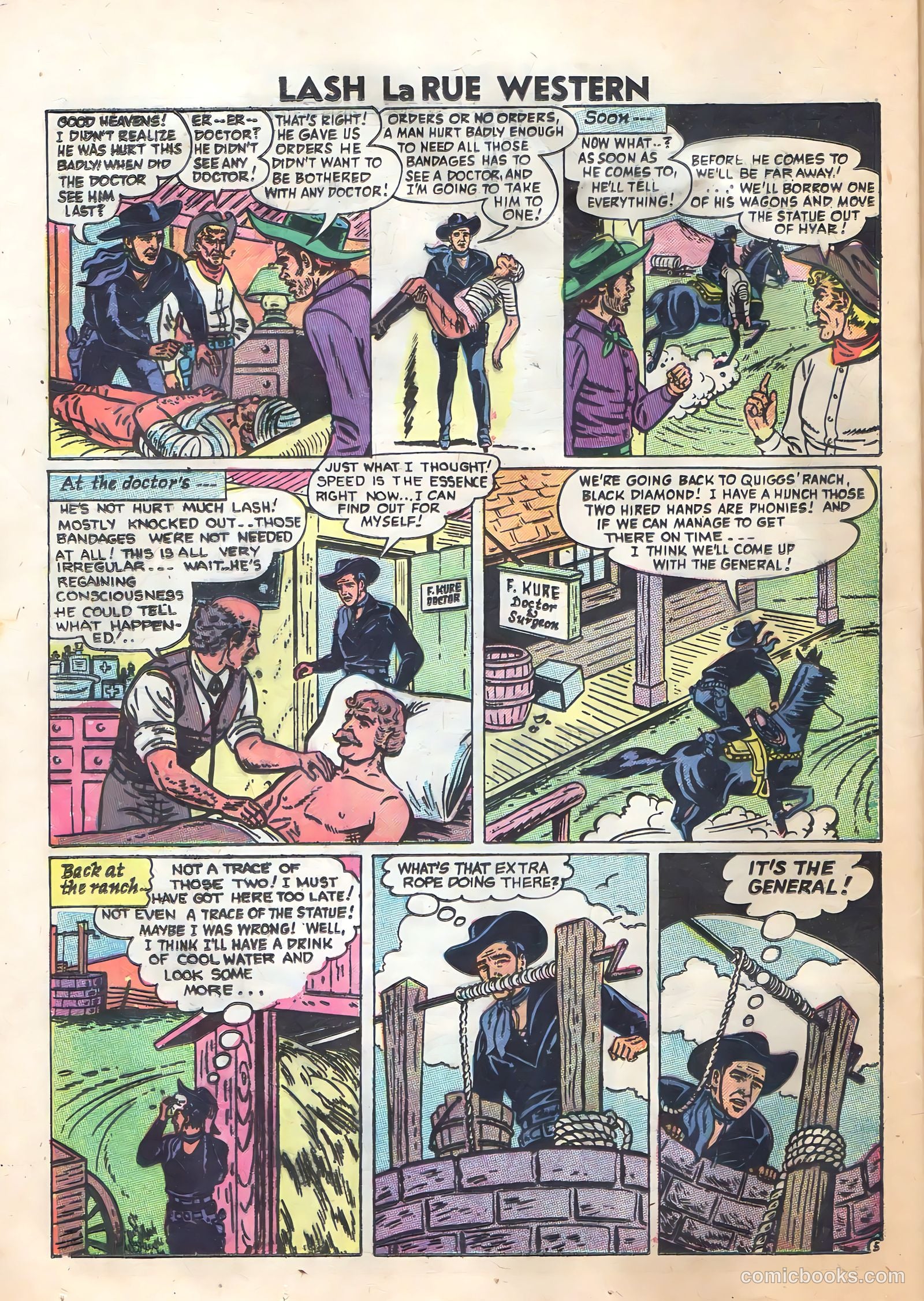 Lash Larue Western #62 (1956) — page 24 of 36