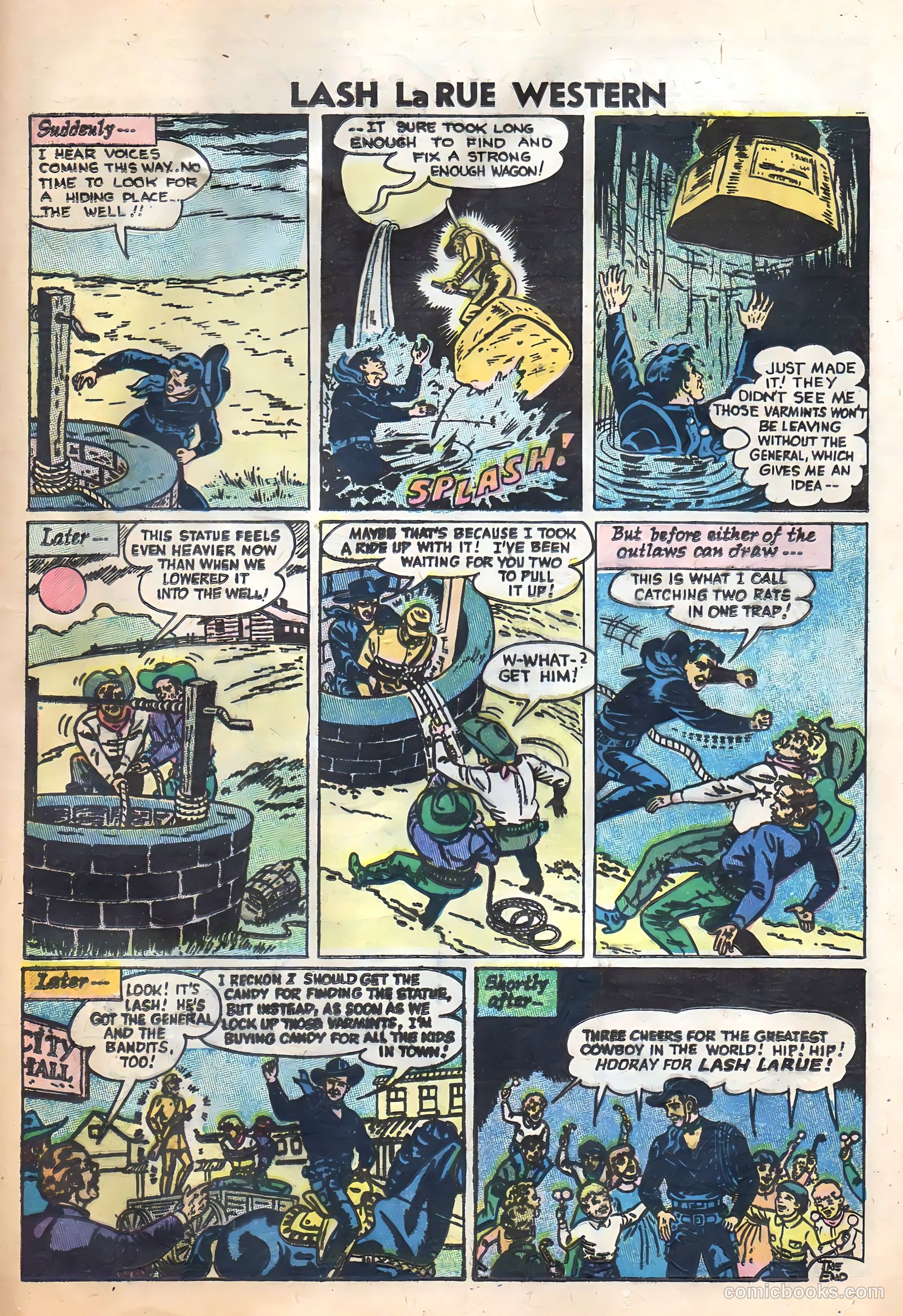 Lash Larue Western #62 (1956) — page 25 of 36